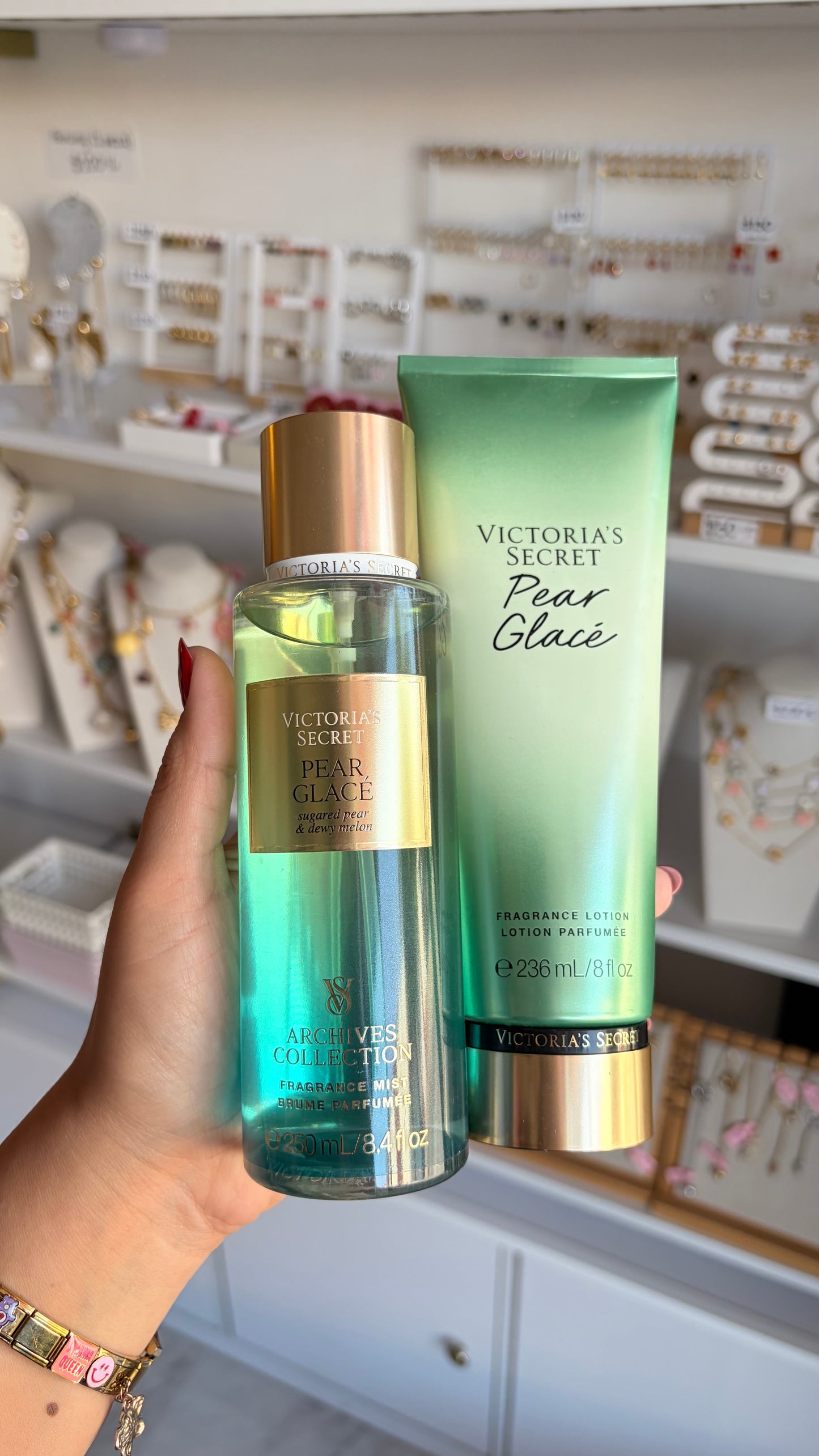 Dúo body mist y crema Pear Glace Victoria’s Secret