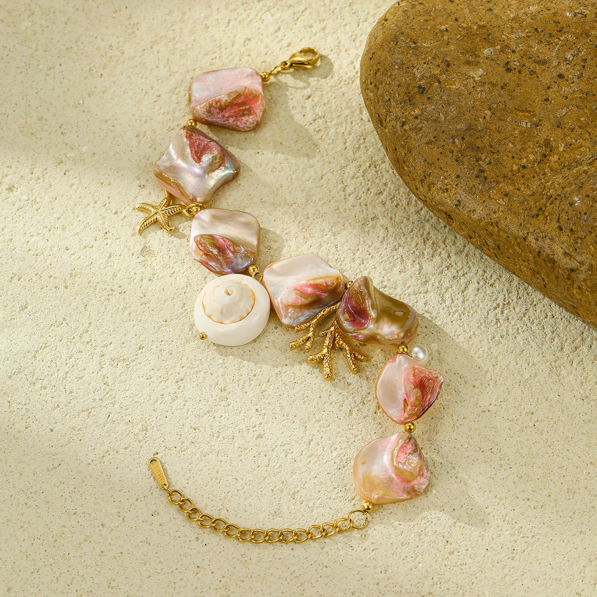 Pulsera Maxi Rosa Concha