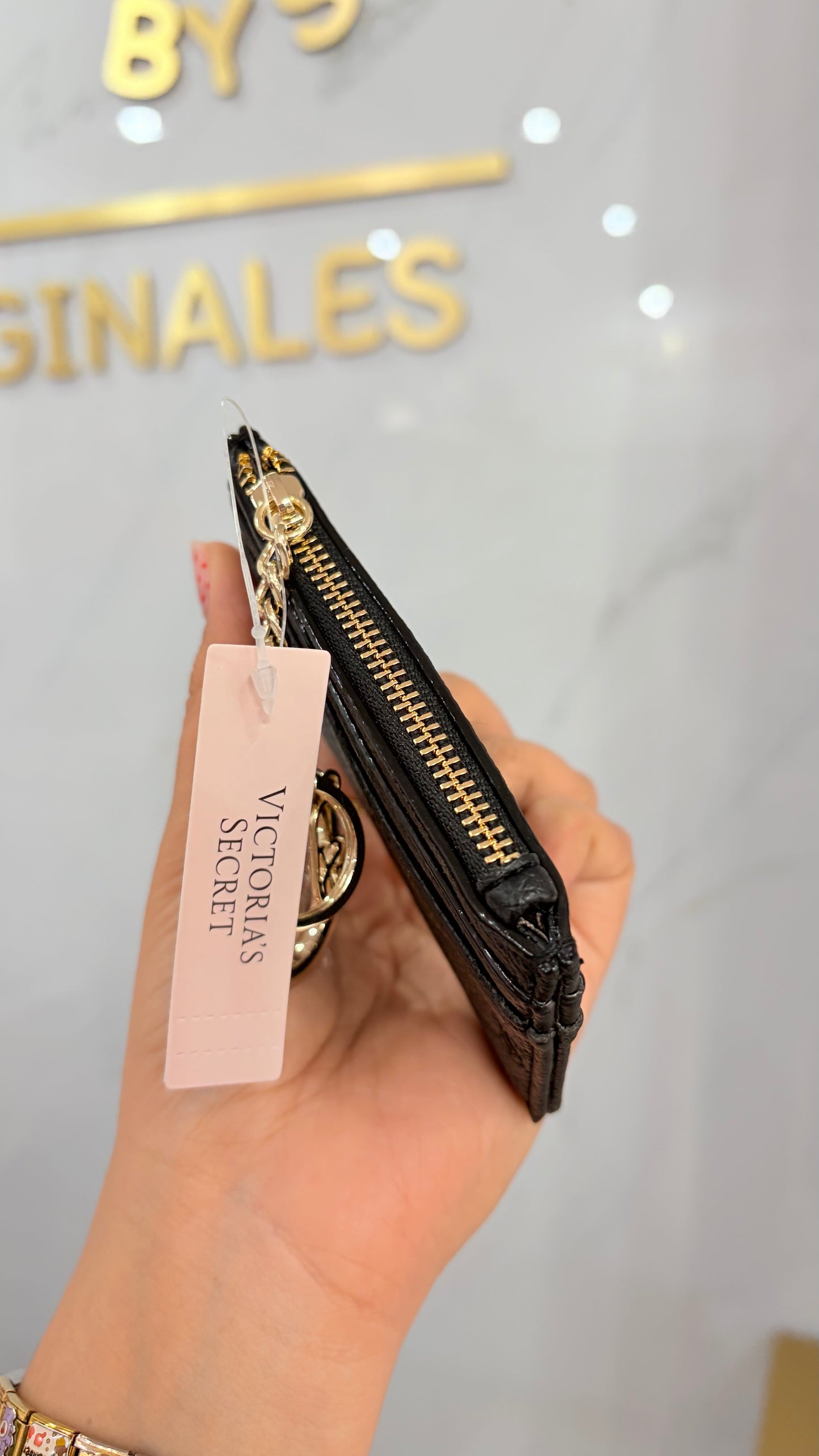 Monedero - Tarjetero Dama Negro Victoria’s Secret