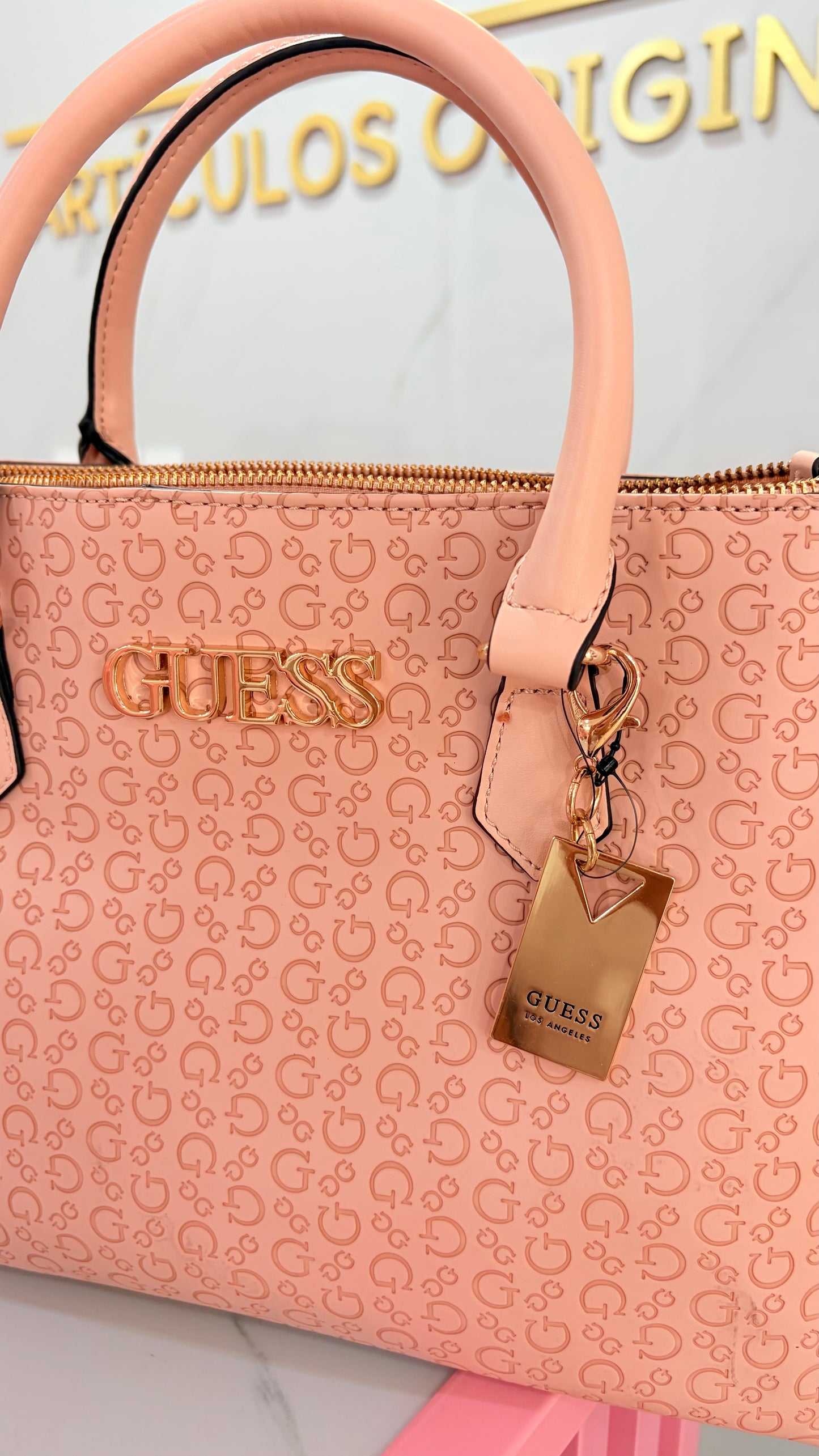 Bolsa Dama Crossbody Nude Guess