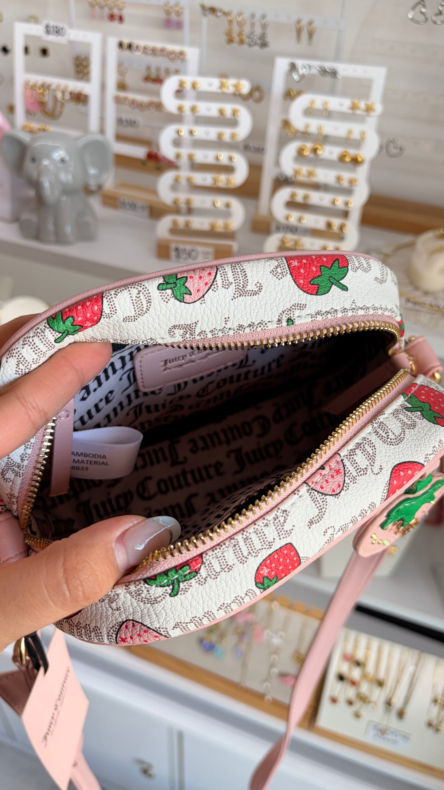 Bolsa Dama Rosa, Blanca Y Fresas Juicy Couture