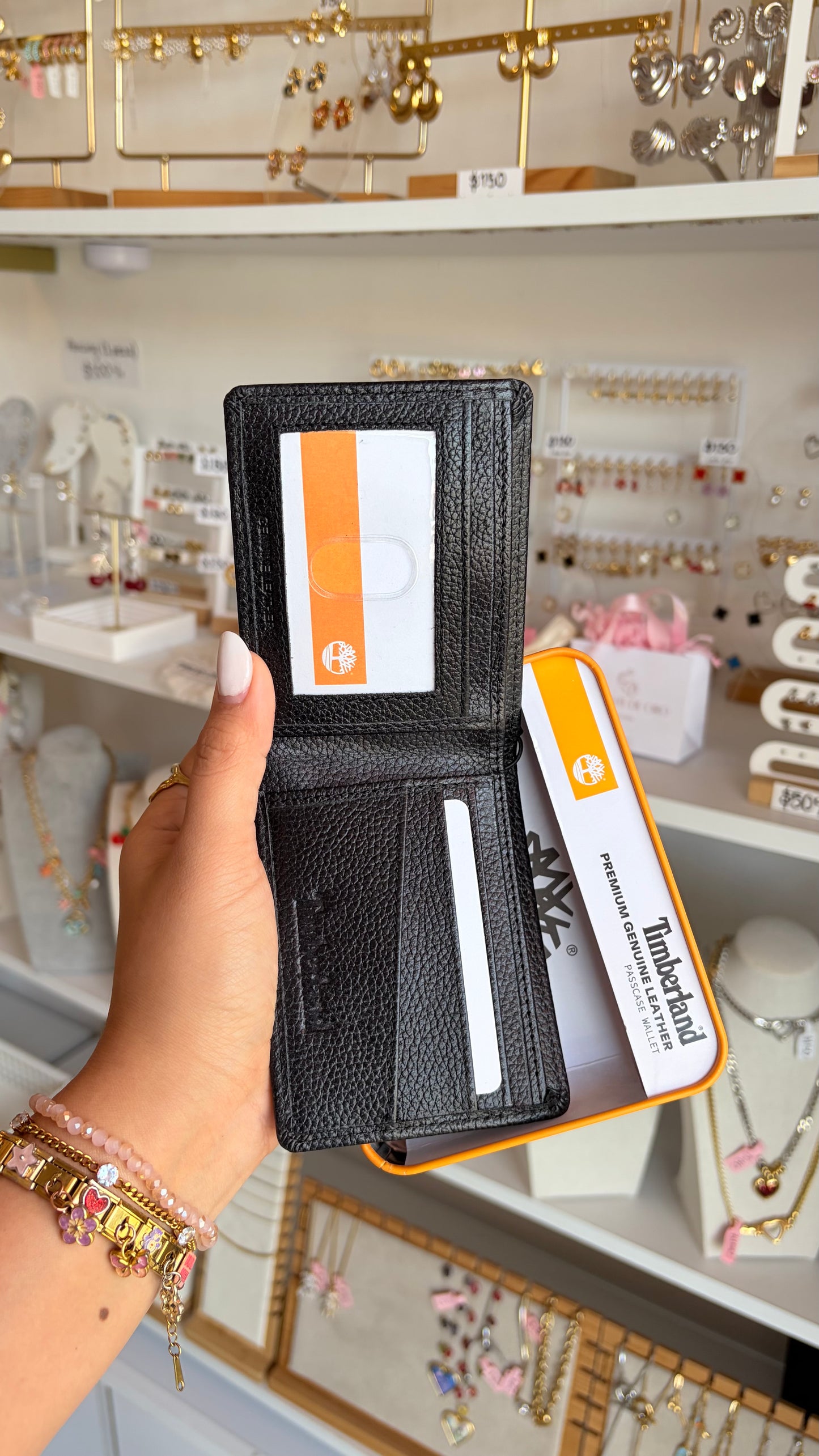 Cartera Caballero Negra Timberland