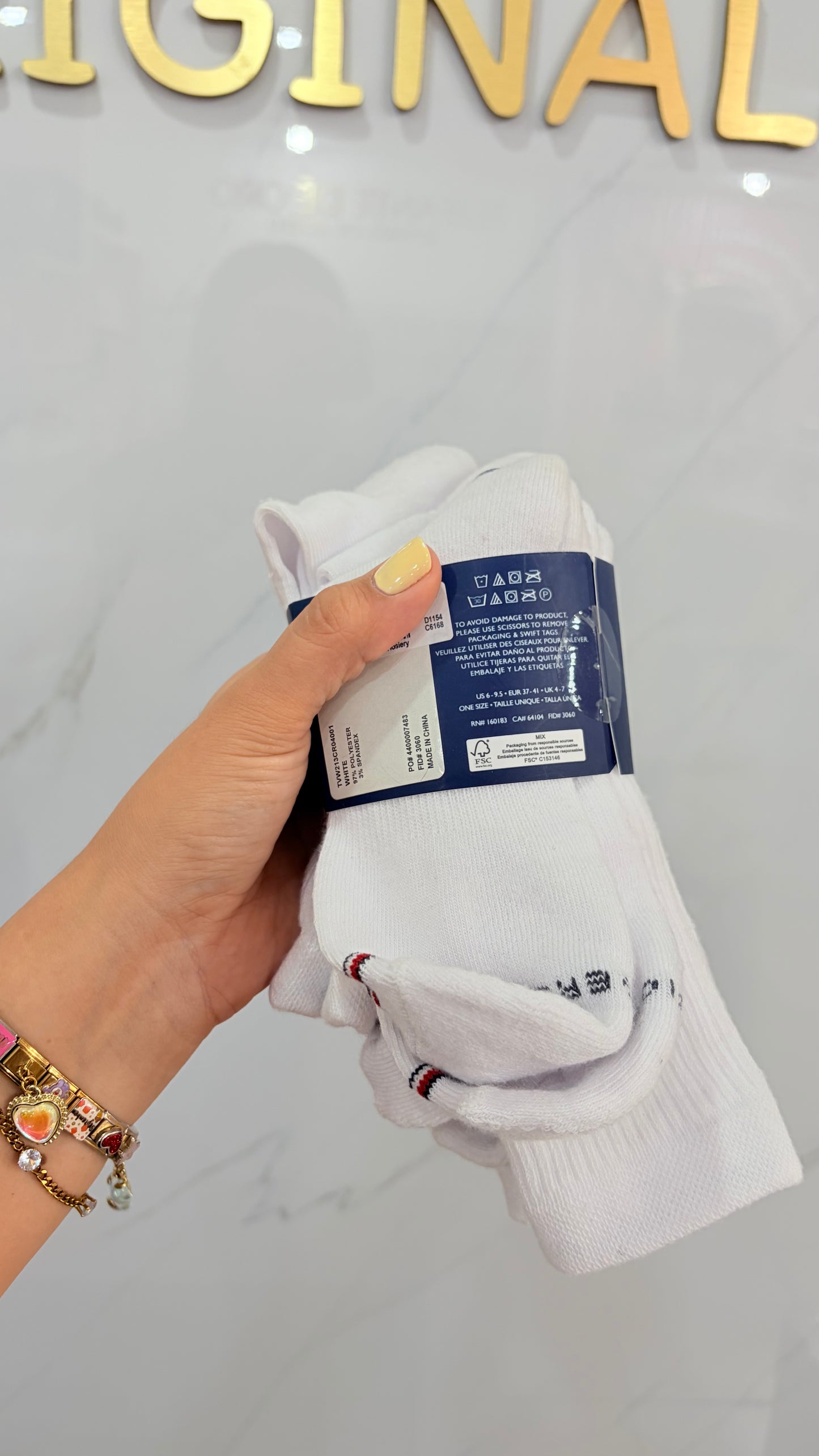 Calcetas Dama Blanco Tommy Hilfiger