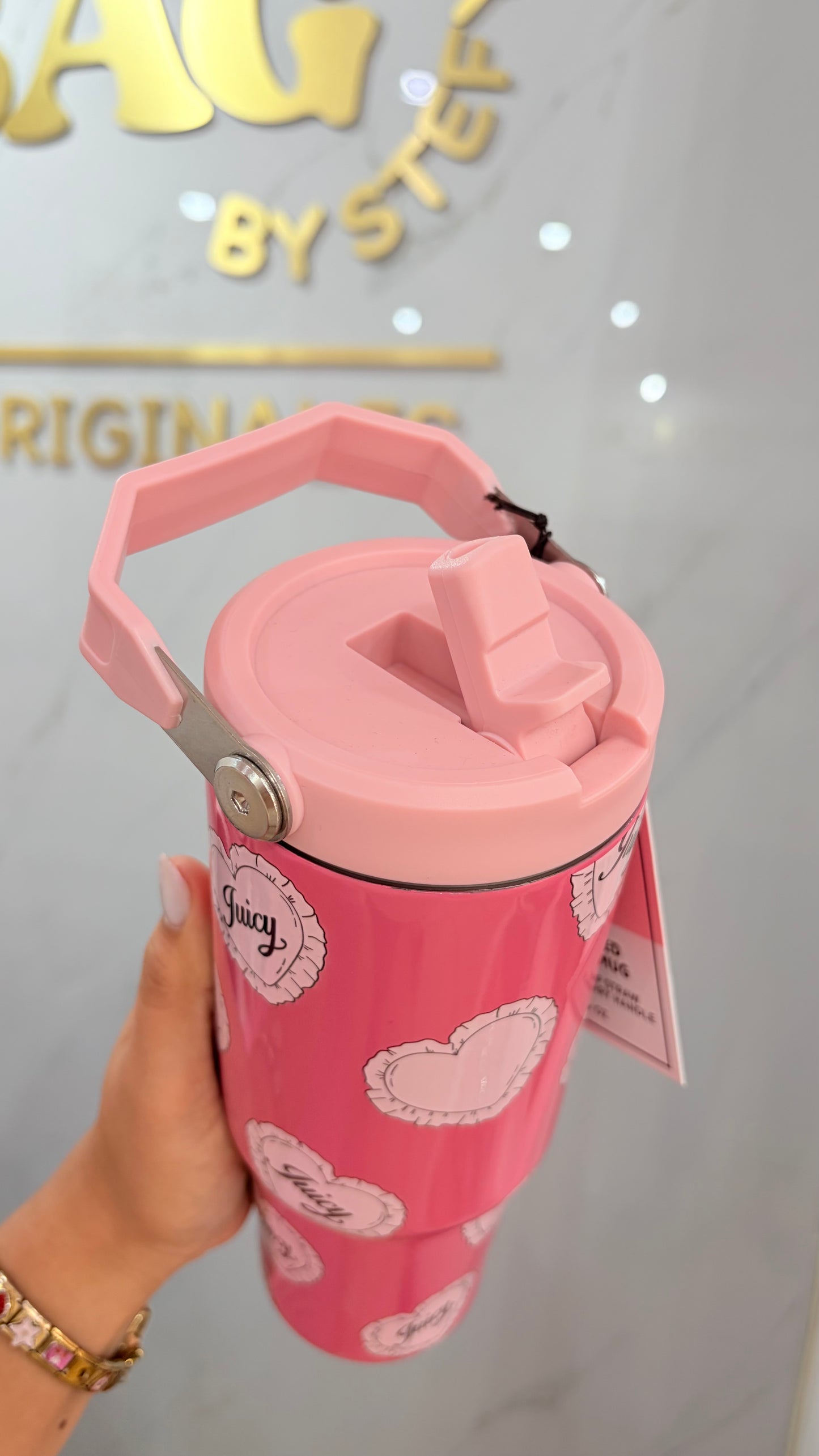 Termo Fucsia Con Corazones 0.88ml Juicy Couture