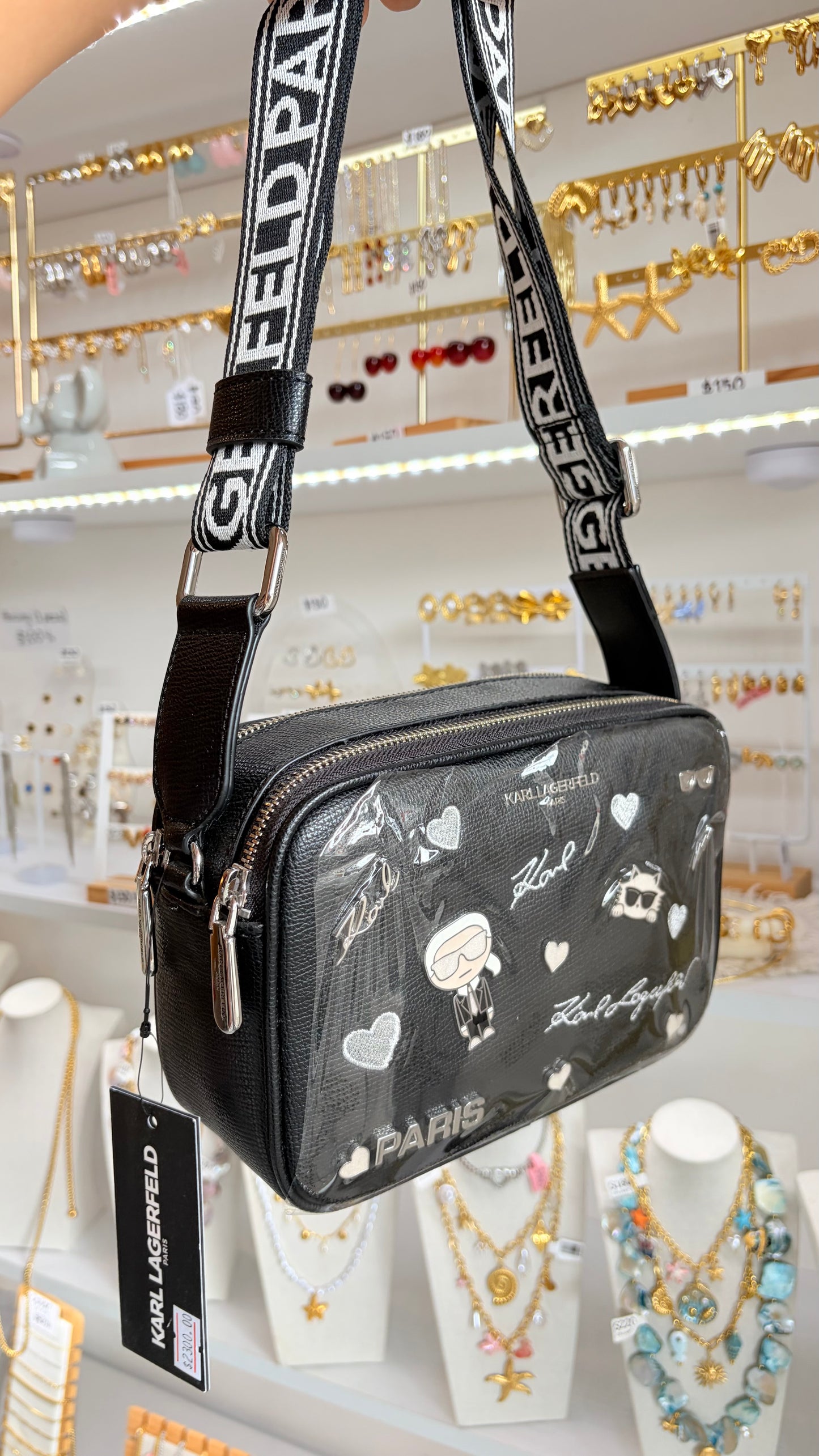 Bolsa Dama Negra Karl Lagerfeld