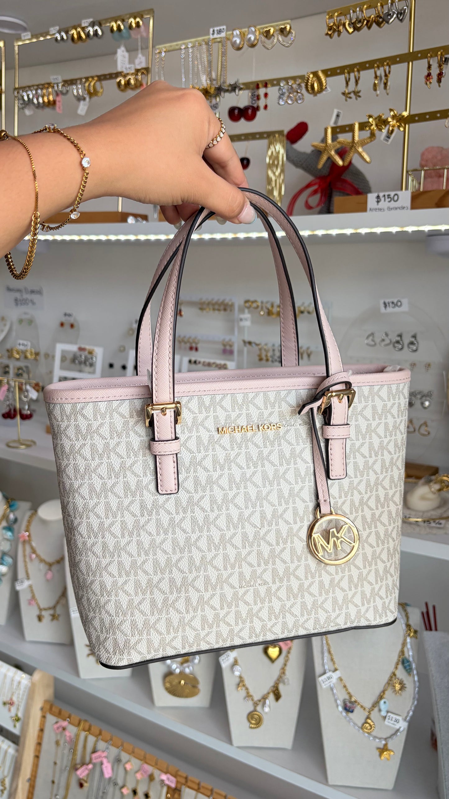 Bolsa Dama Rosa Y Vainilla Michael Kors
