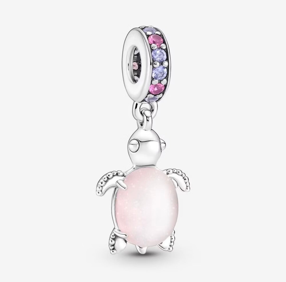 Charm Chapado Tortuga Rosa
