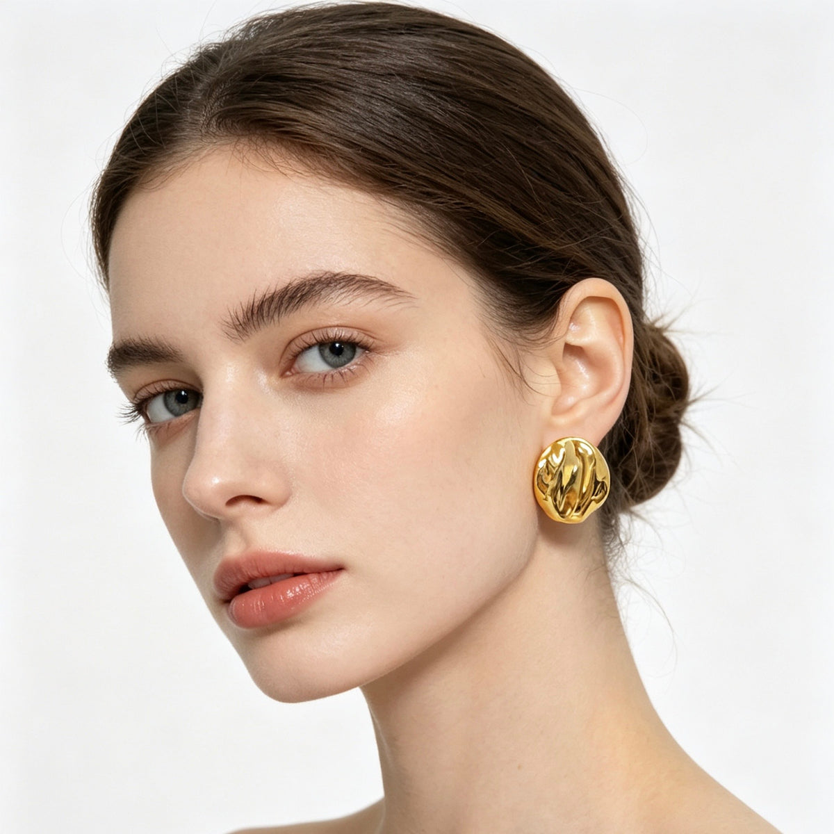 Aretes Circulares Ondas Finas