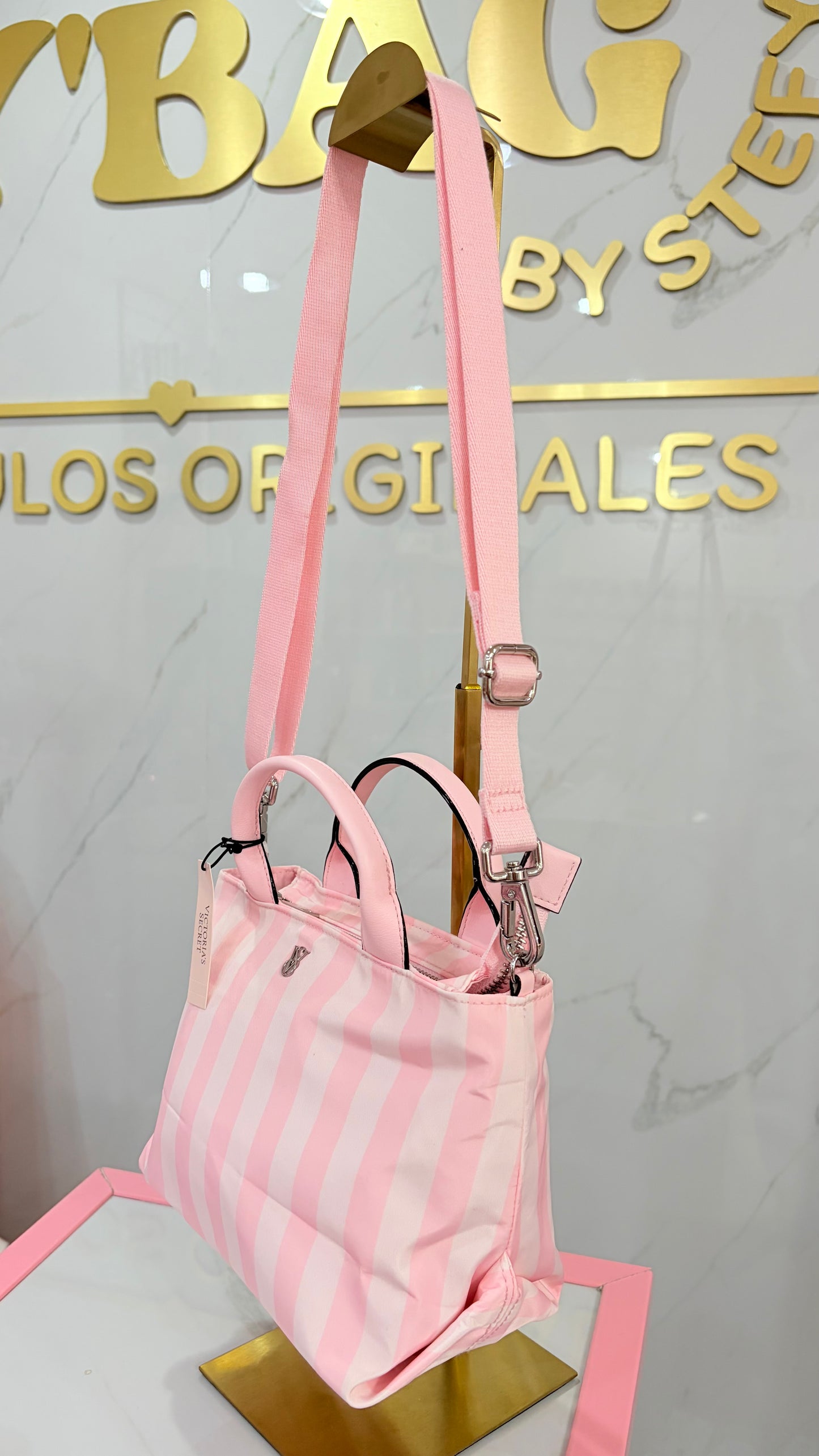 Bolsa Dama Tote Maxi Rosa Victoria’s Secret
