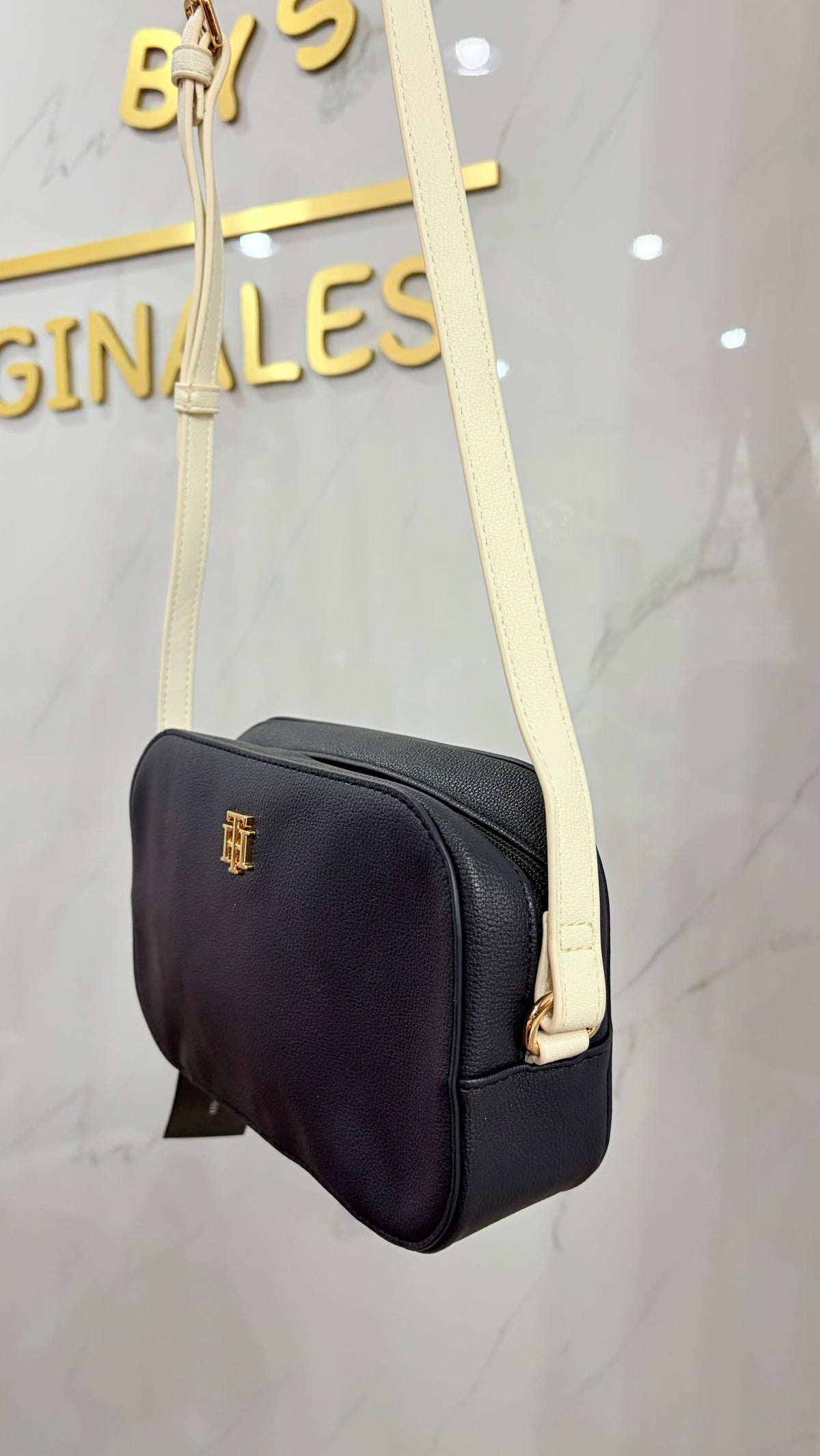 Bolsa Dama Crossbody Azul Y Blanca Tommy Hilfiger