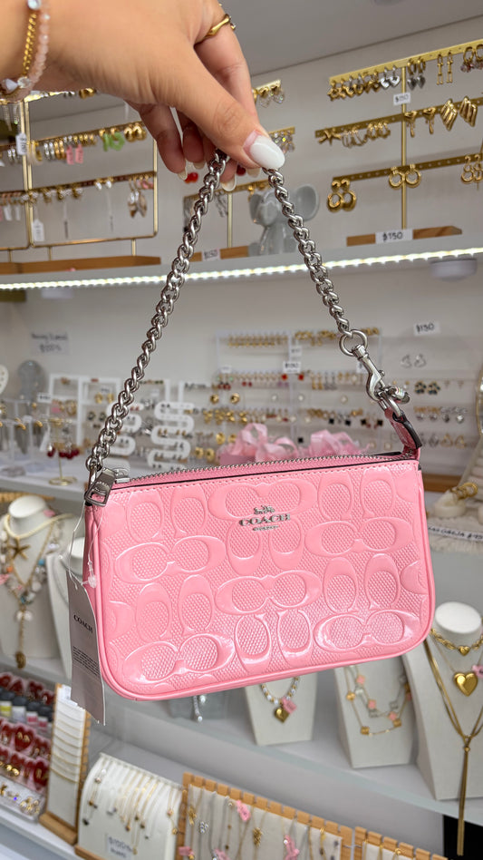 Bolsa Dama Nolita 19 Rosa Coach