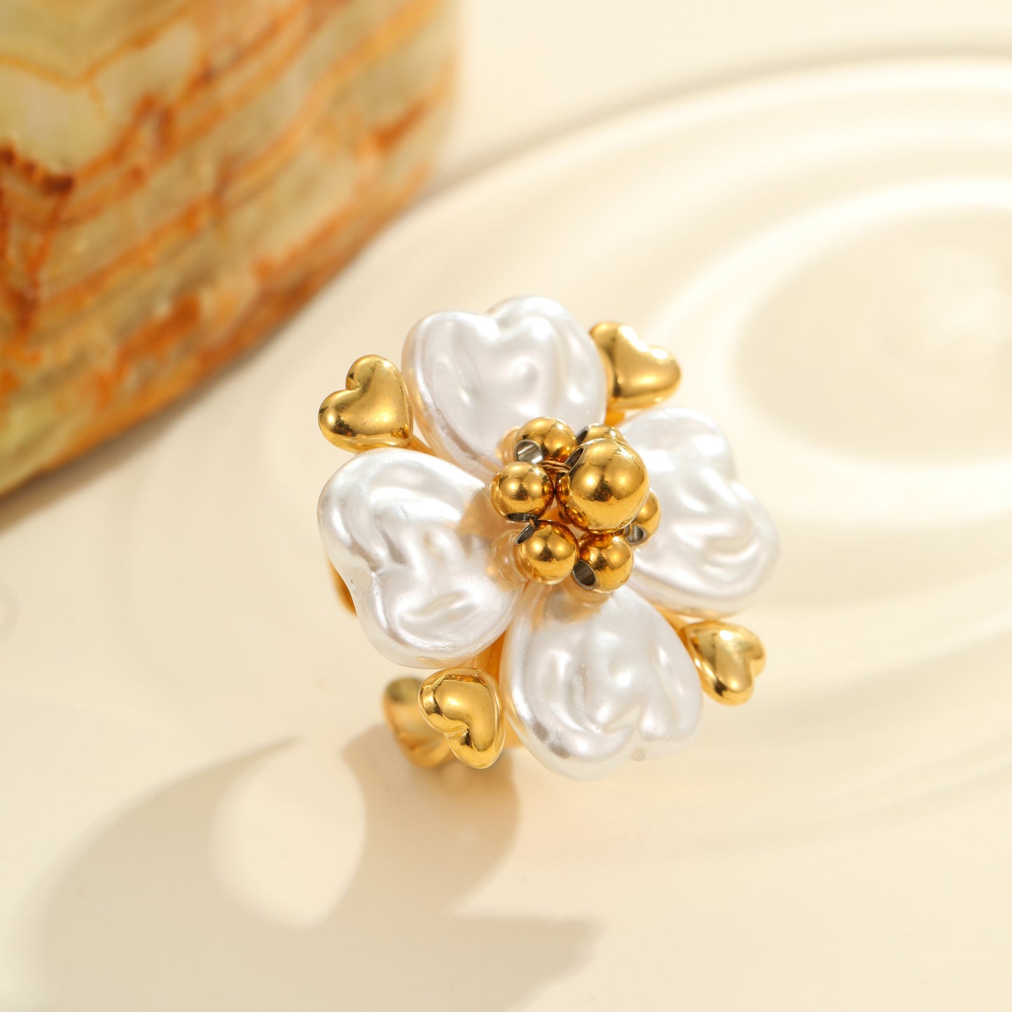 Anillo Flor Blanca
