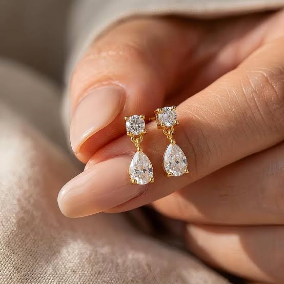 Pendientes Piedras Blancas