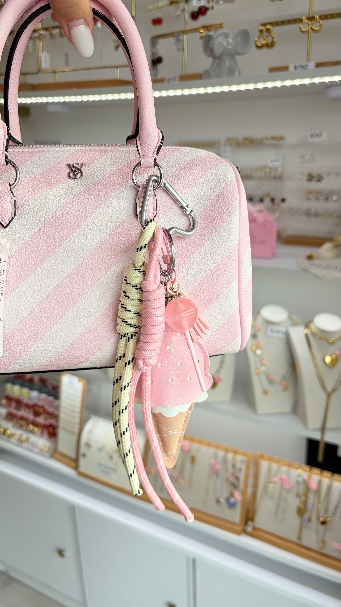 Llavero Maxi Helado Rosa