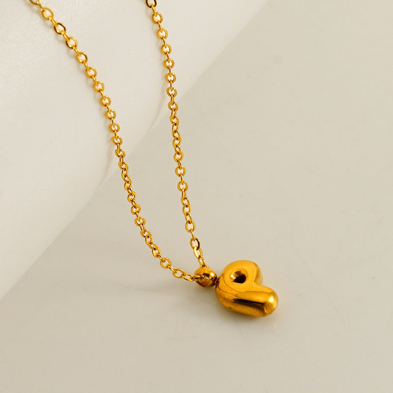 Collar Inicial Mini Dorado Acero