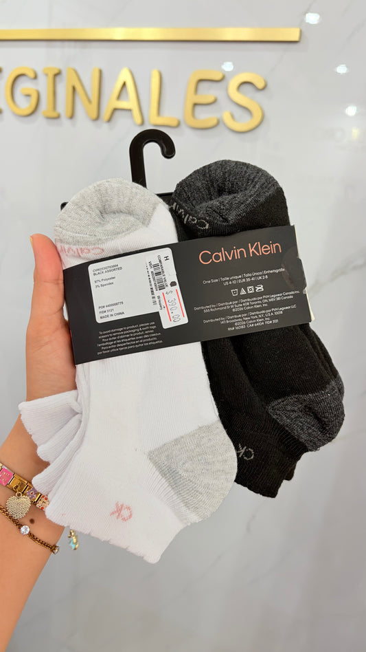 Calcetas Dama Blanco Y Negro Calvin Klein