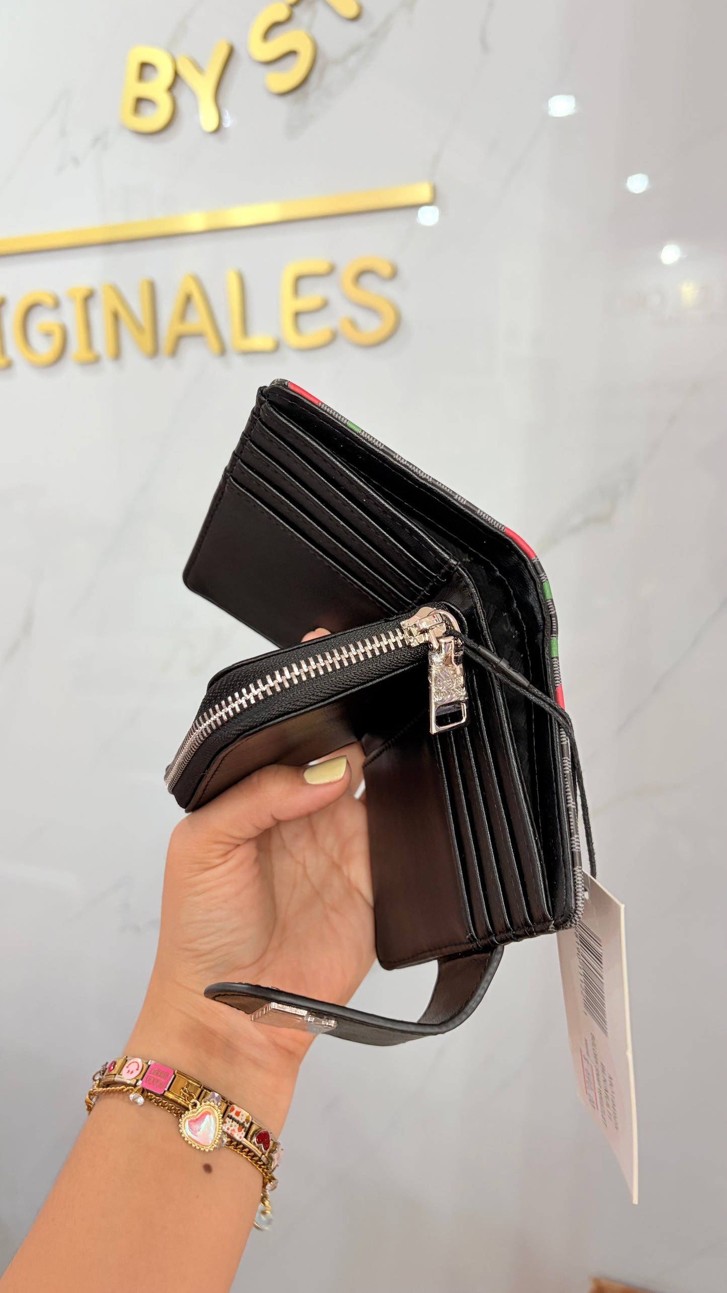 Cartera Dama Negra Con Cerezas🍒 Steve Madden