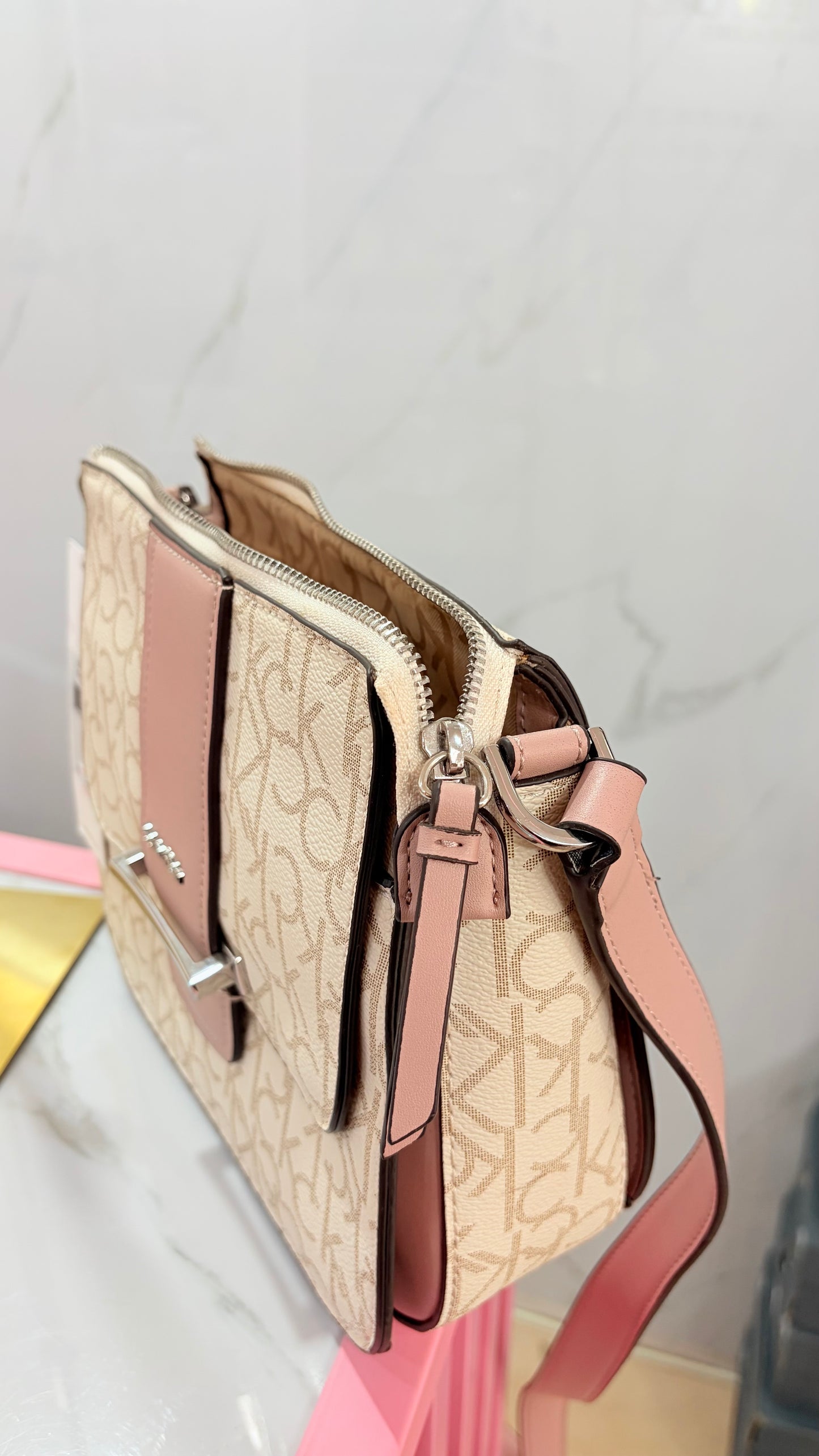 Bolsa Crossbody Rosa Calvin Klein