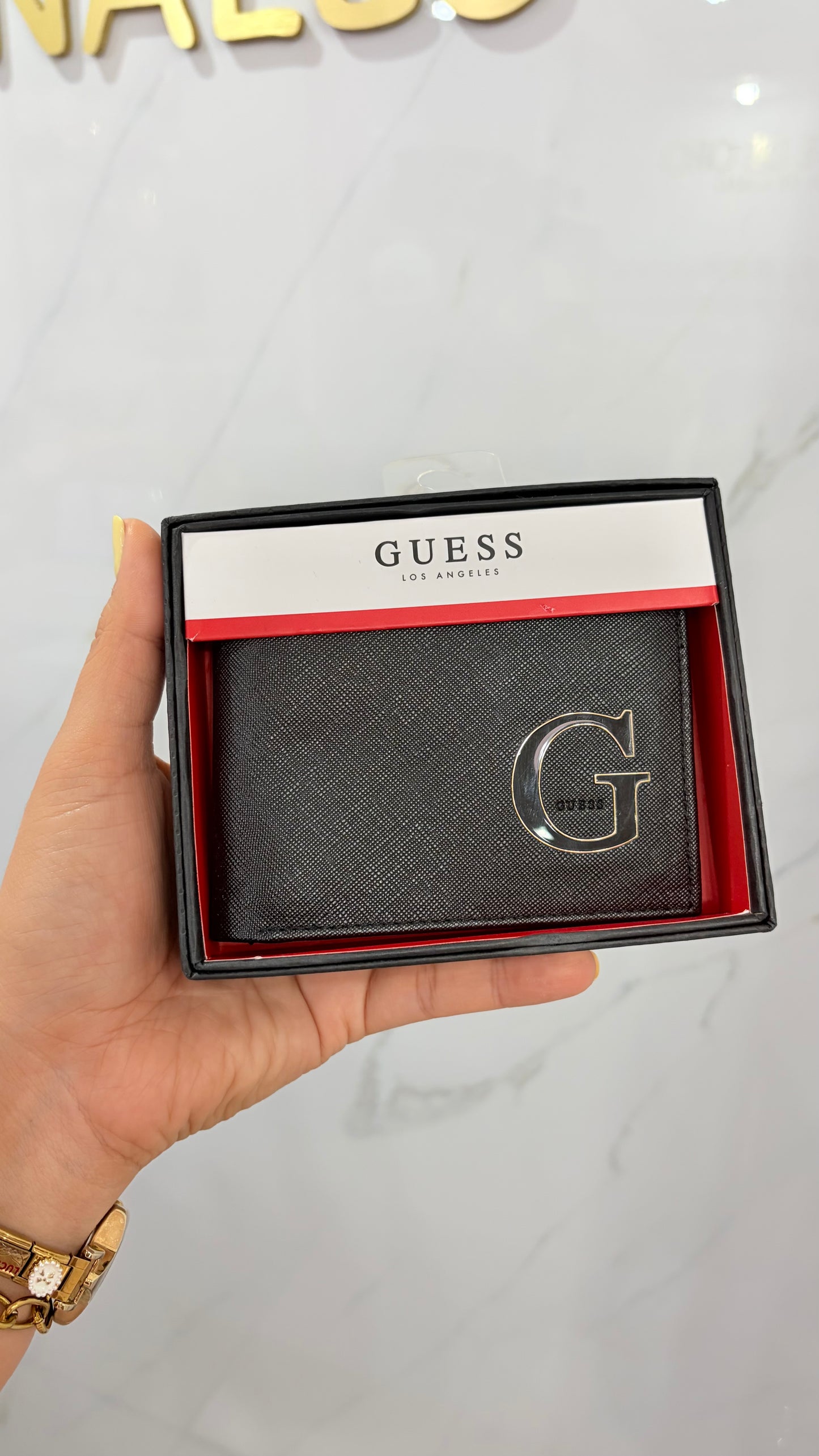 Cartera Caballero Negra Guess