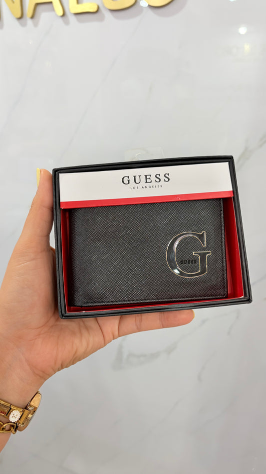 Cartera Caballero Negra Guess