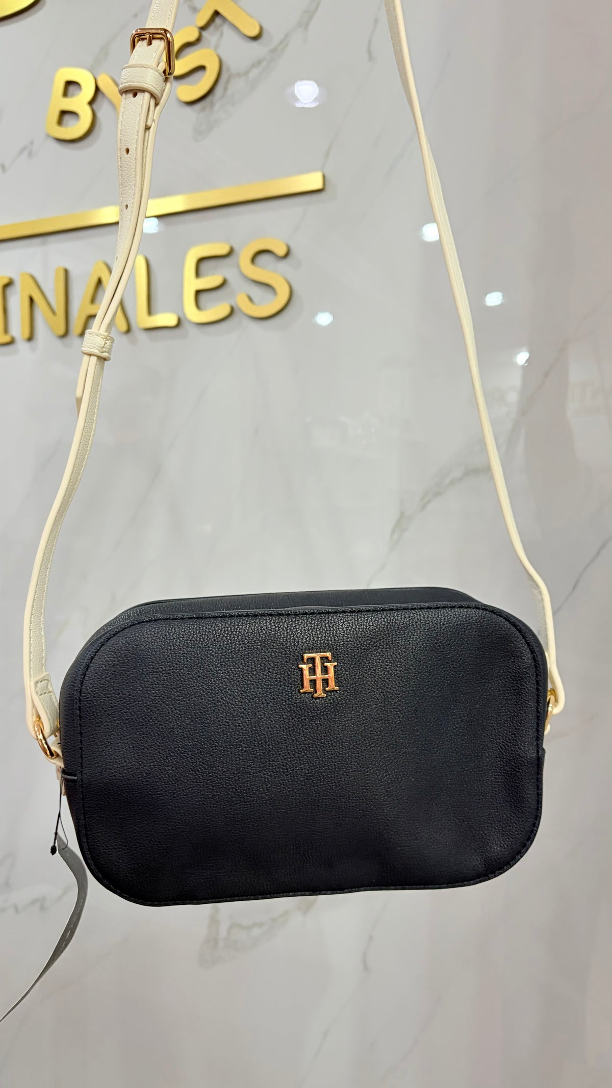 Bolsa Dama Crossbody Azul Y Blanca Tommy Hilfiger