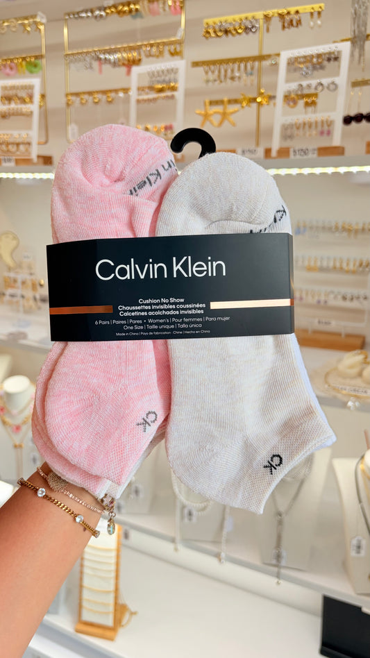 Calcetas Dama Blanco, Beige Y Rosa Calvin Klein