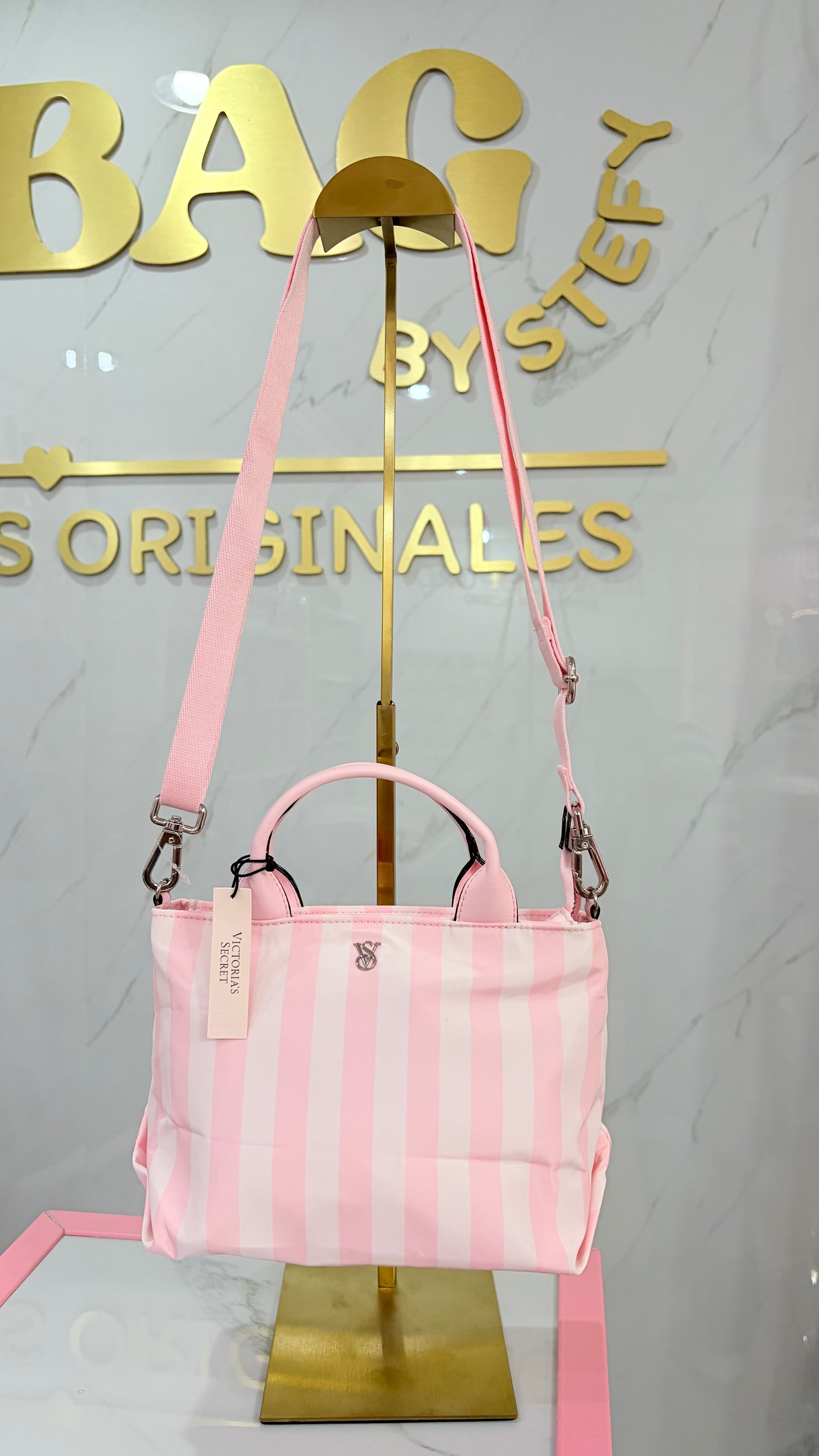 Bolsa Dama Tote Maxi Rosa Victoria’s Secret