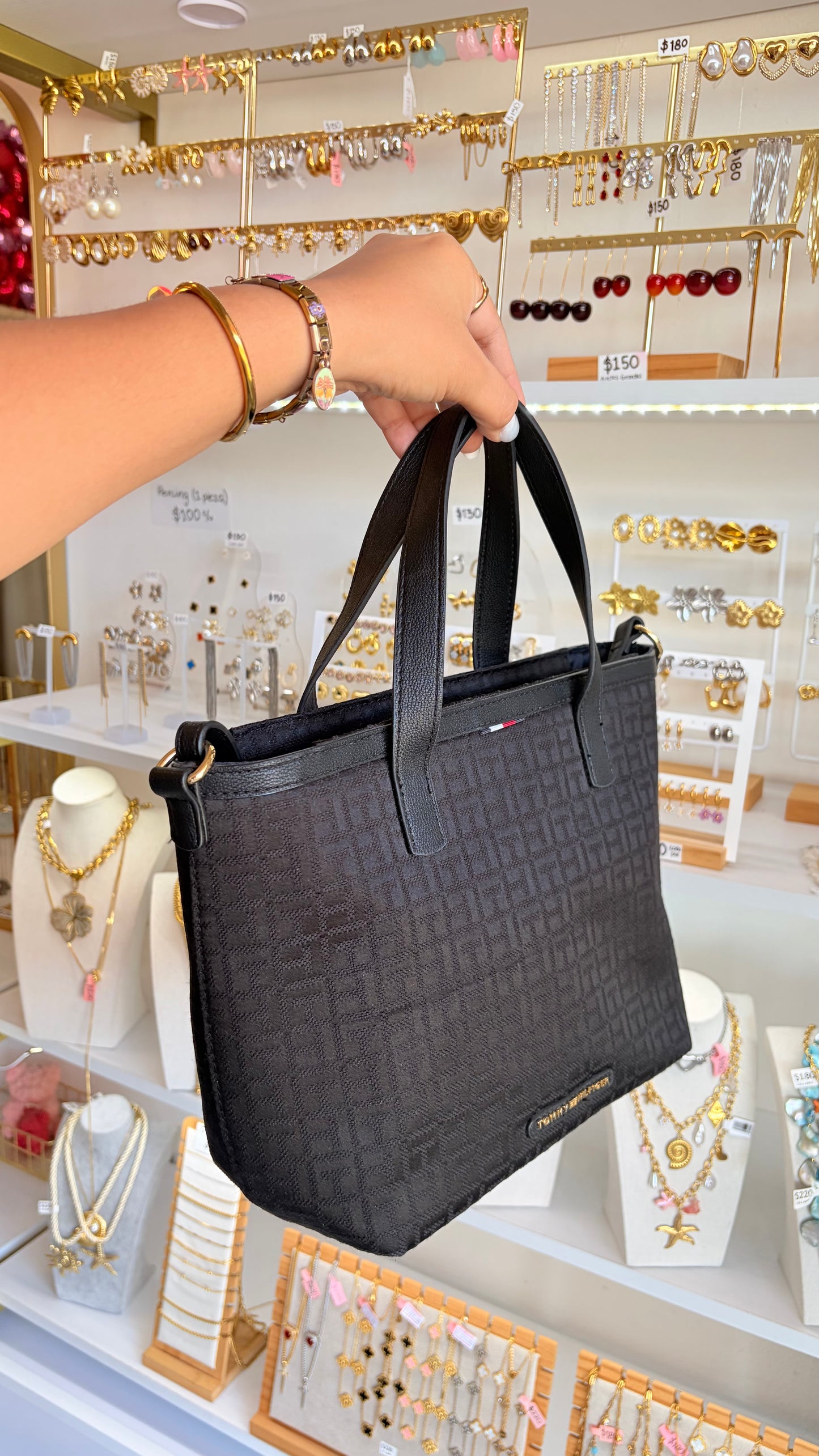 Bolsa Dama Negra Tommy Hilfiger
