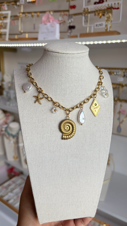 Collar Dijes Mar Maxi Concha