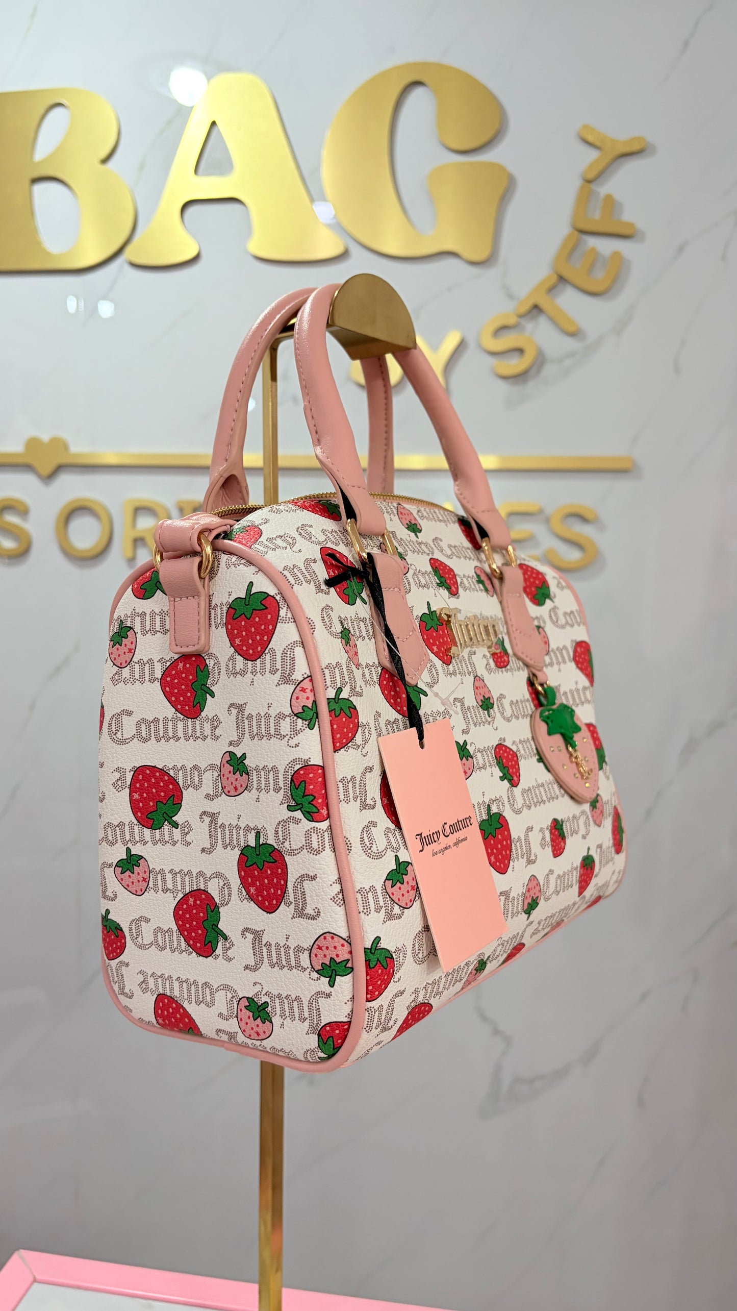 Bolsa Dama Blanca Con Fresas🍓 Juicy Couture