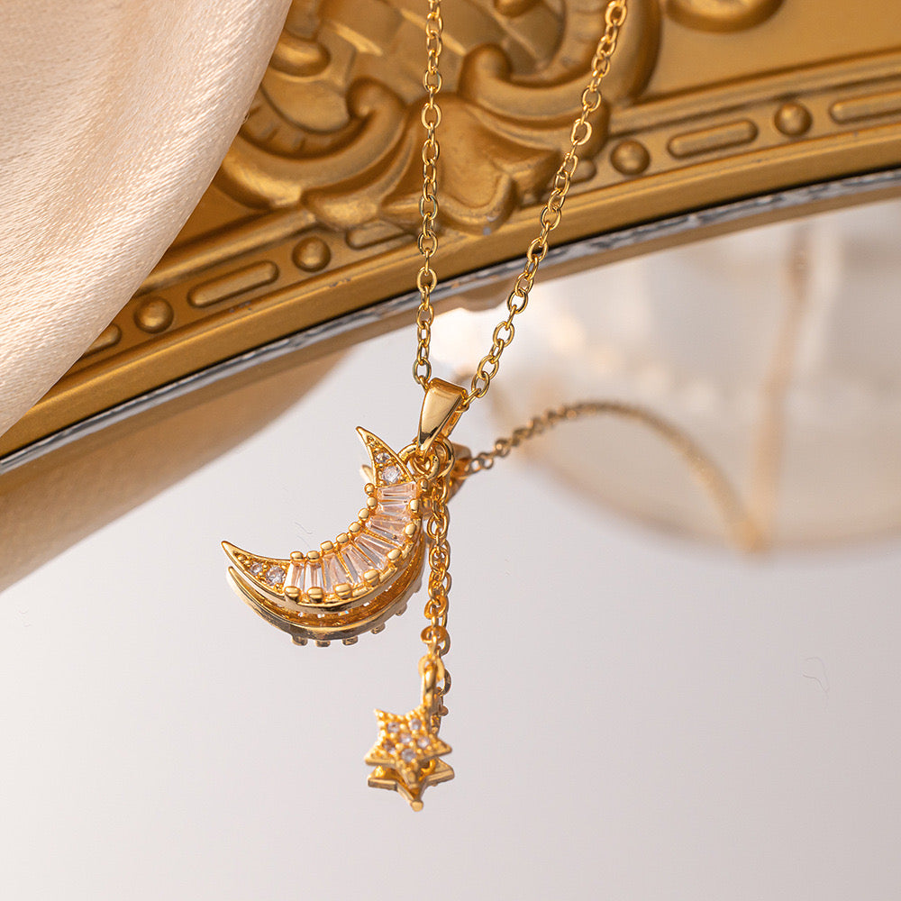 Collar Luna Y Estrella