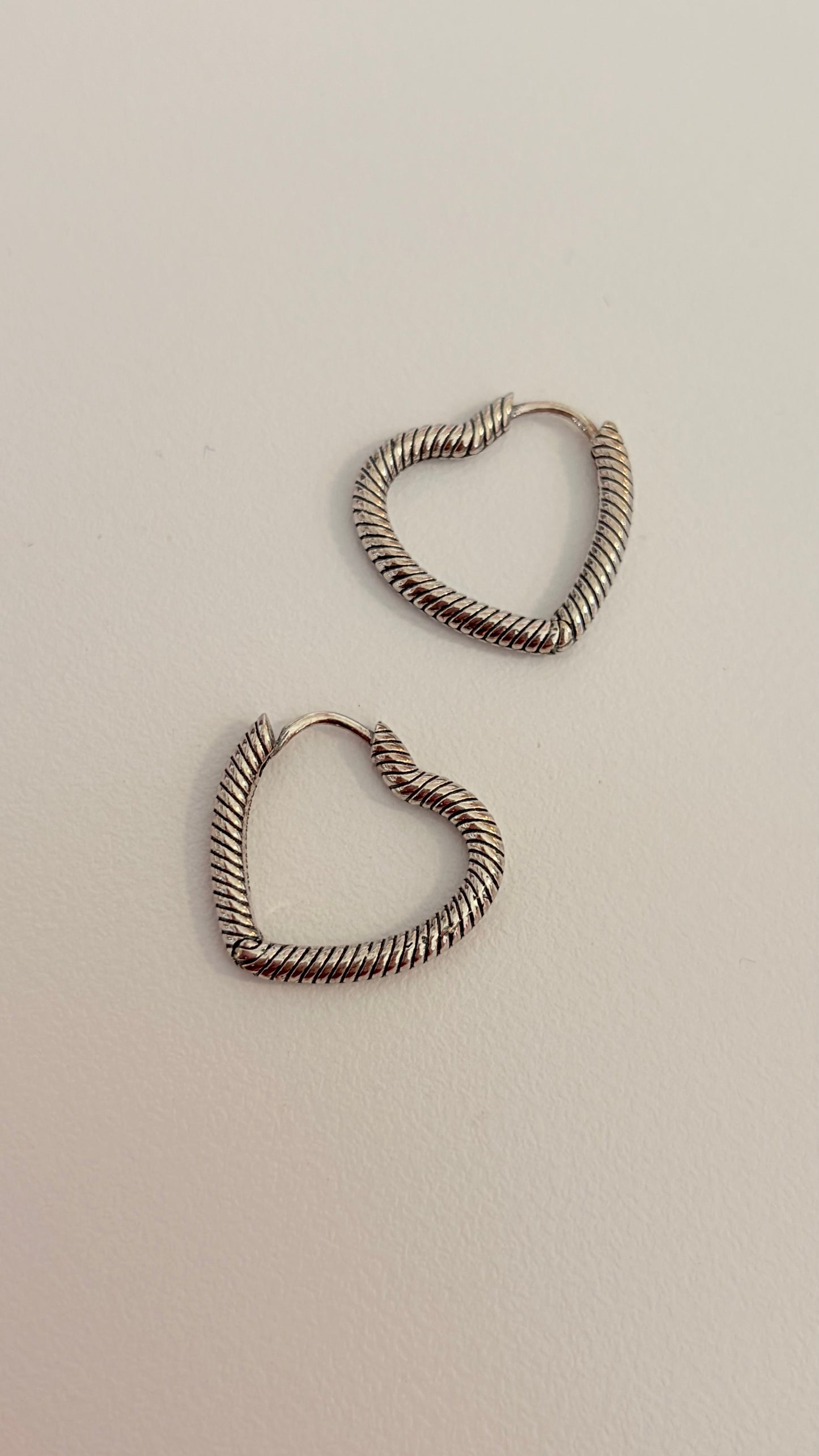Arracadas De Plata 925 Corazón