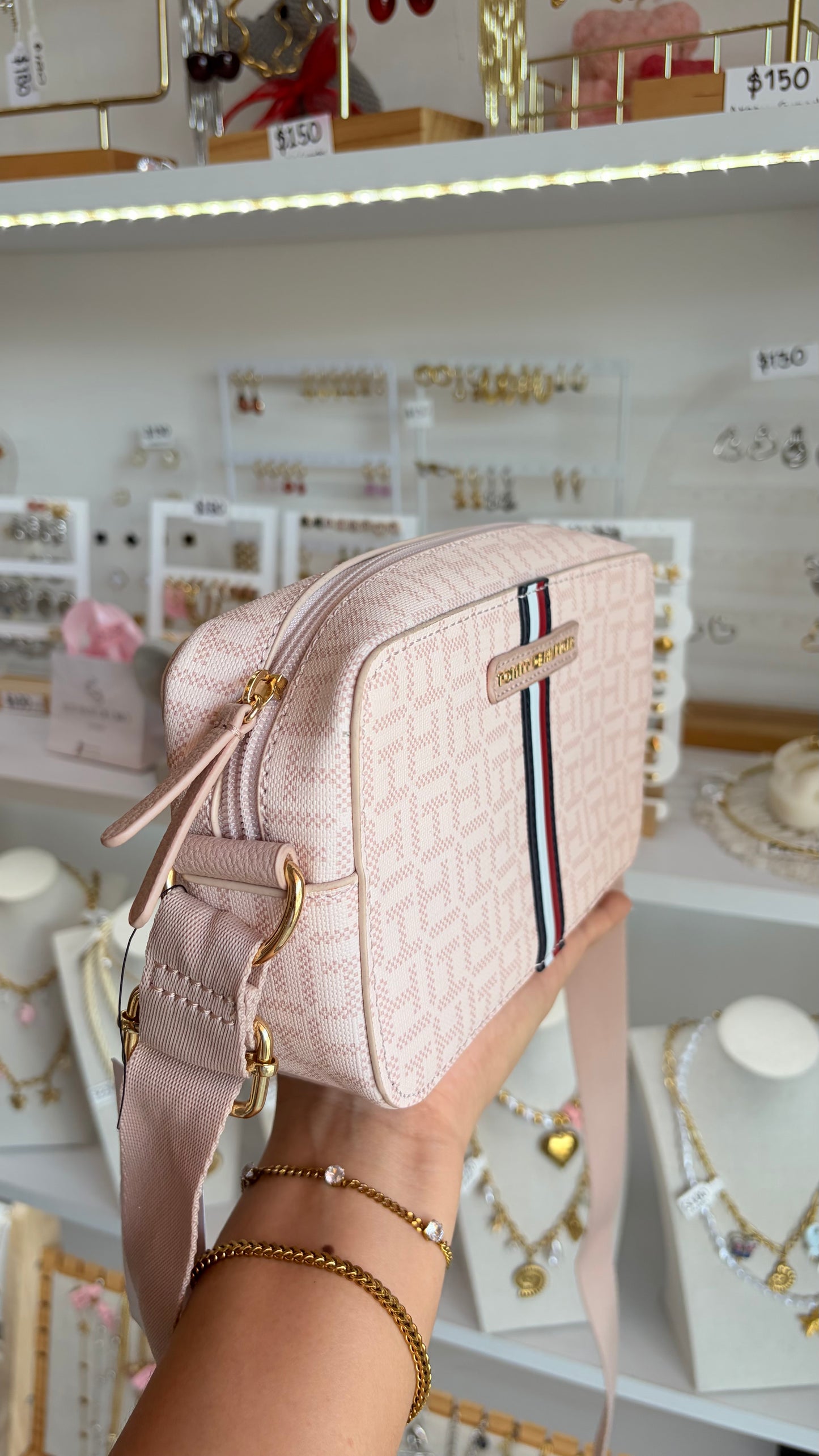 Bolsa Dama Crossbody Rosa Tommy Hilfiger