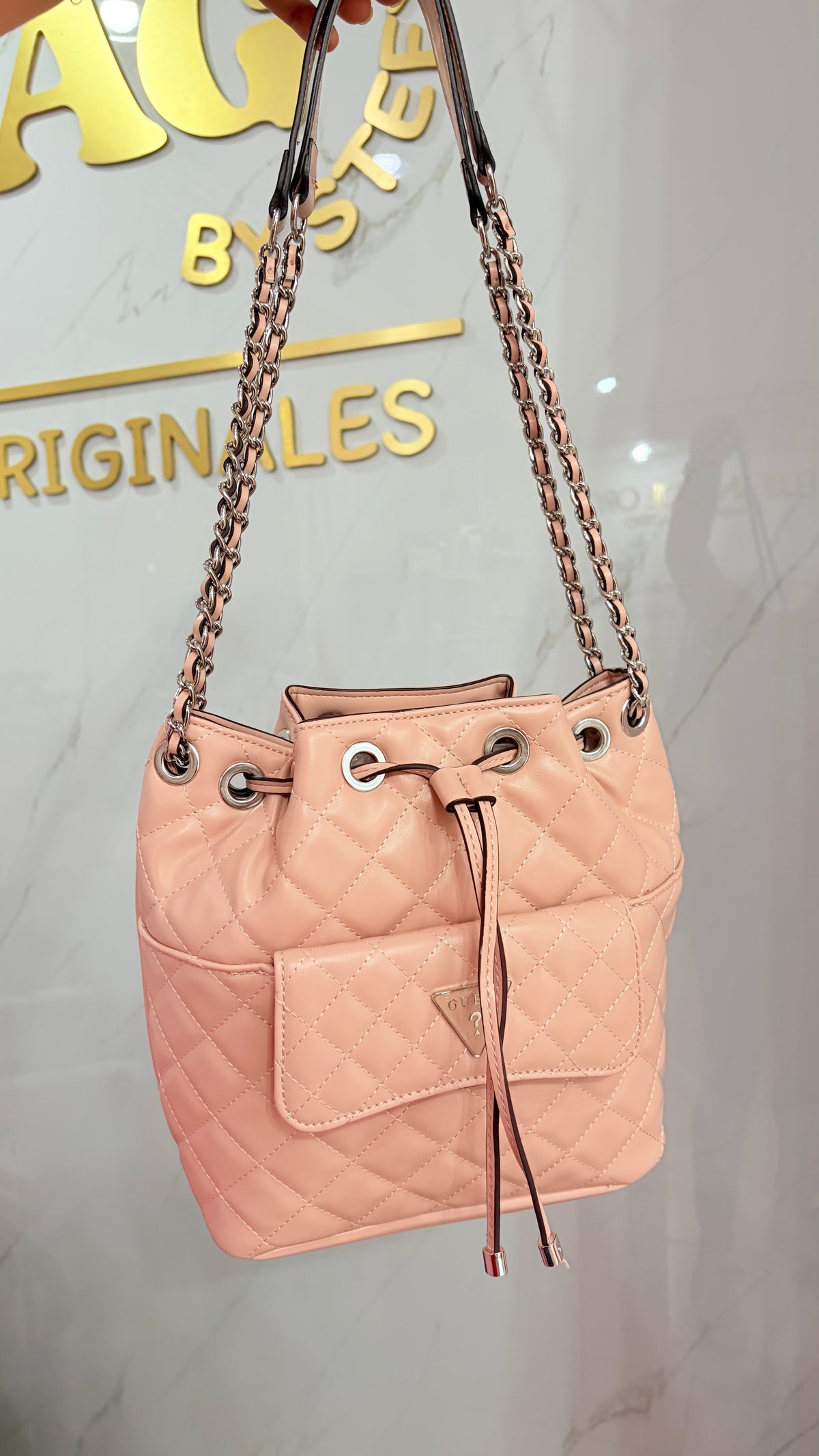 Bolsa Dama Rosa Guess