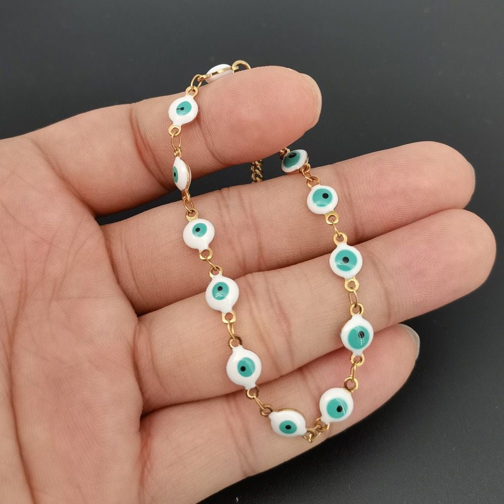 Pulsera Ojo Turco Blanco