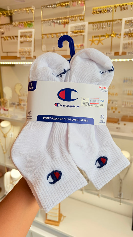 Calcetas Dama Blancas Champion