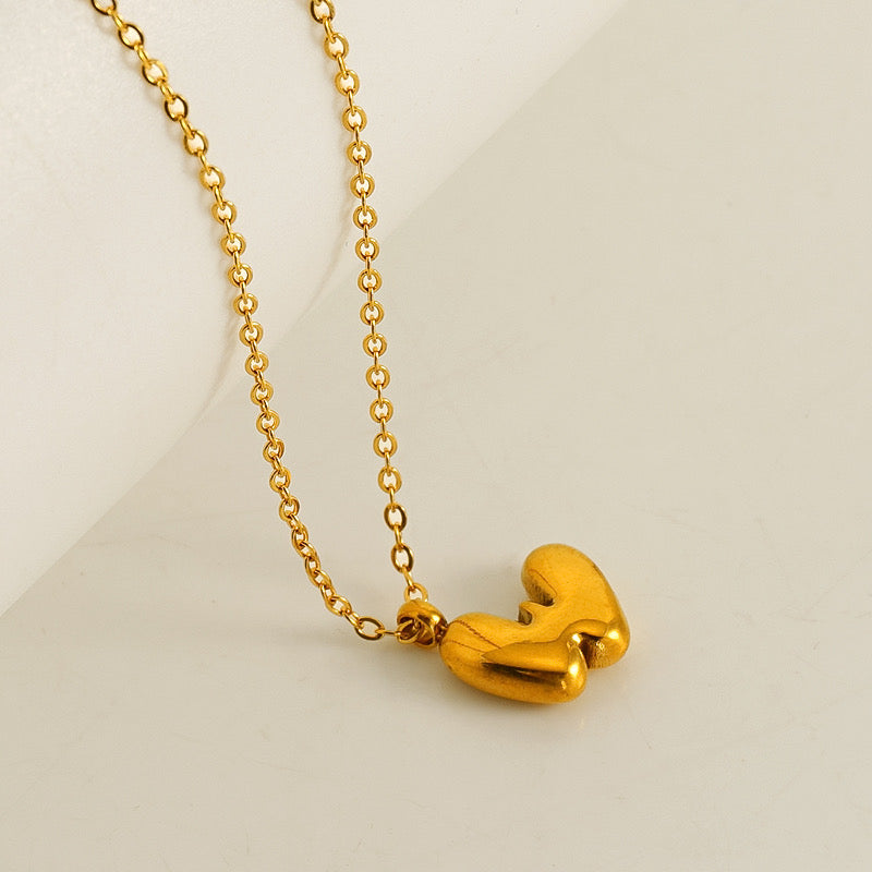 Collar Inicial Mini Dorado Acero