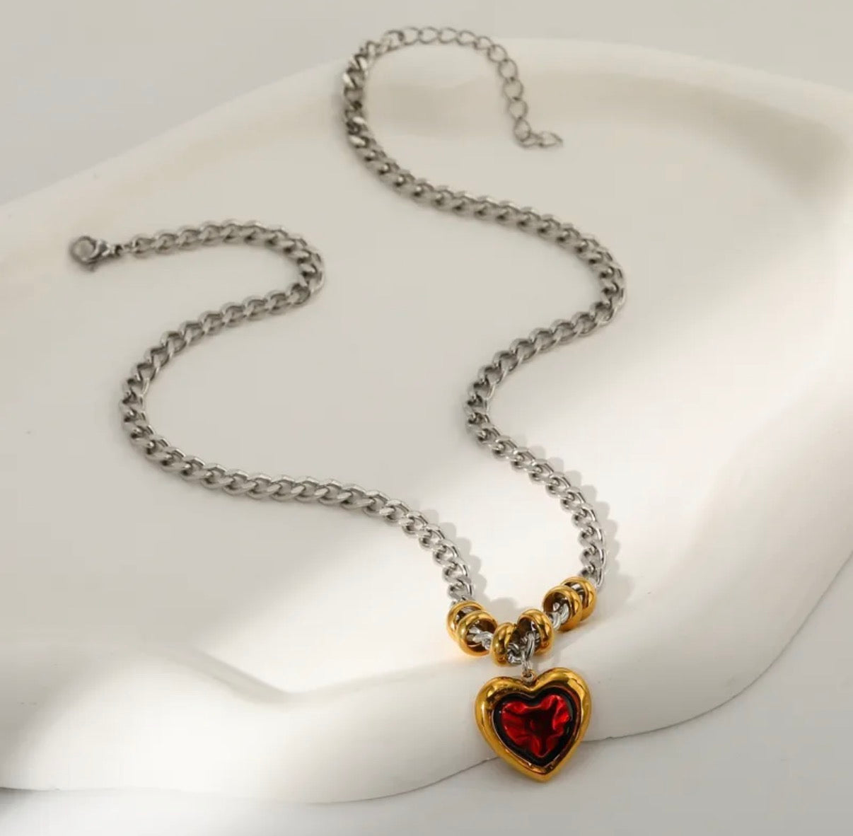 Collar Bicolor Corazón