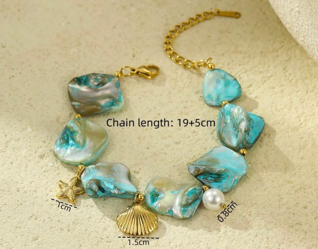 Pulsera Maxi Azul Concha