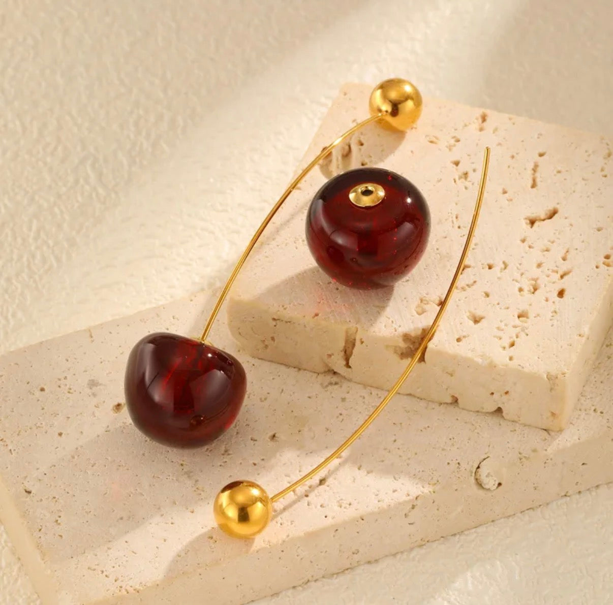 Pendientes Cereza Largos 7cm