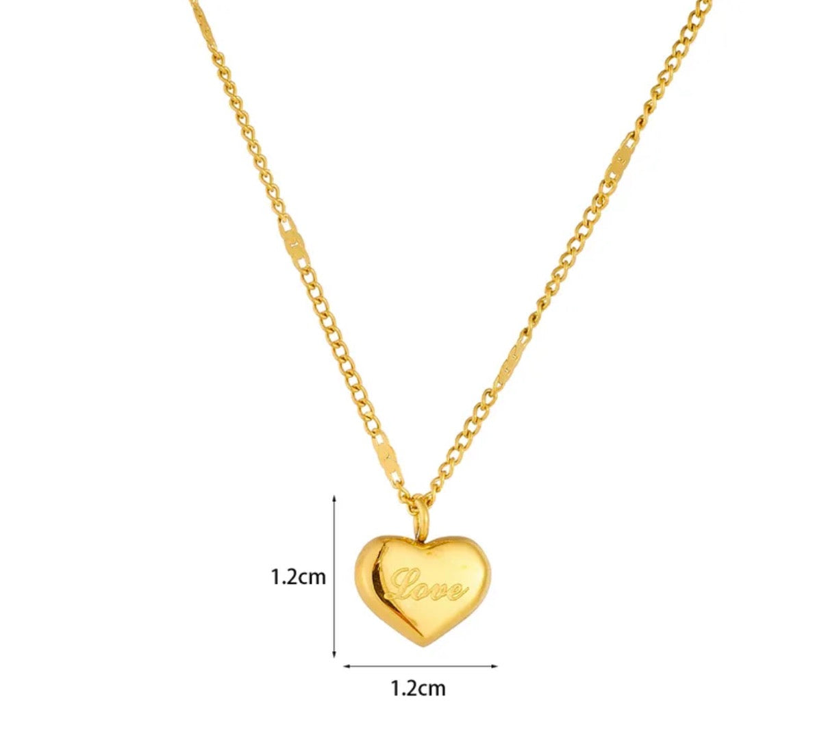 Collar Corazón Mini Love Dorado