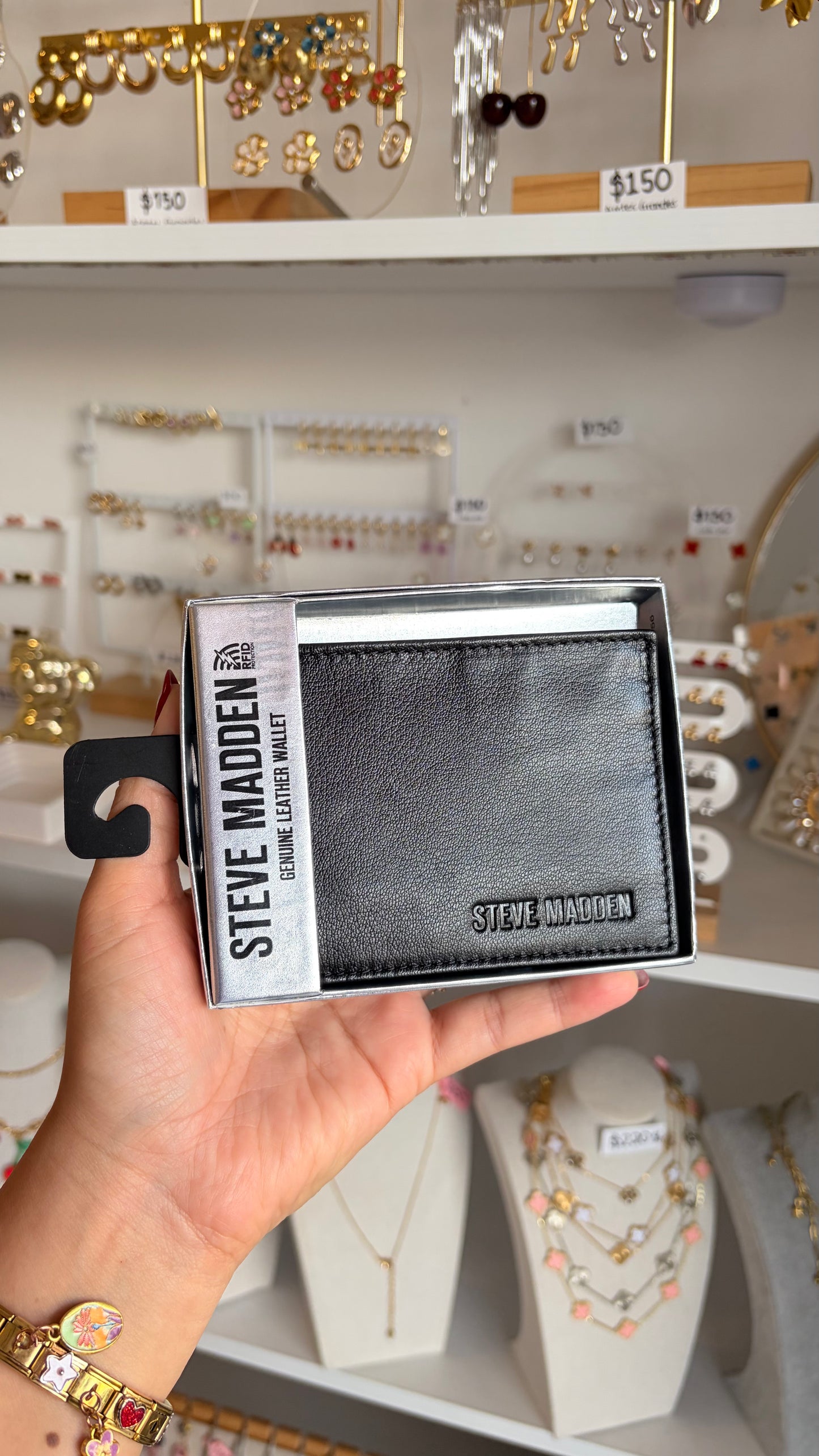 Cartera Caballero Negra Steve Madden