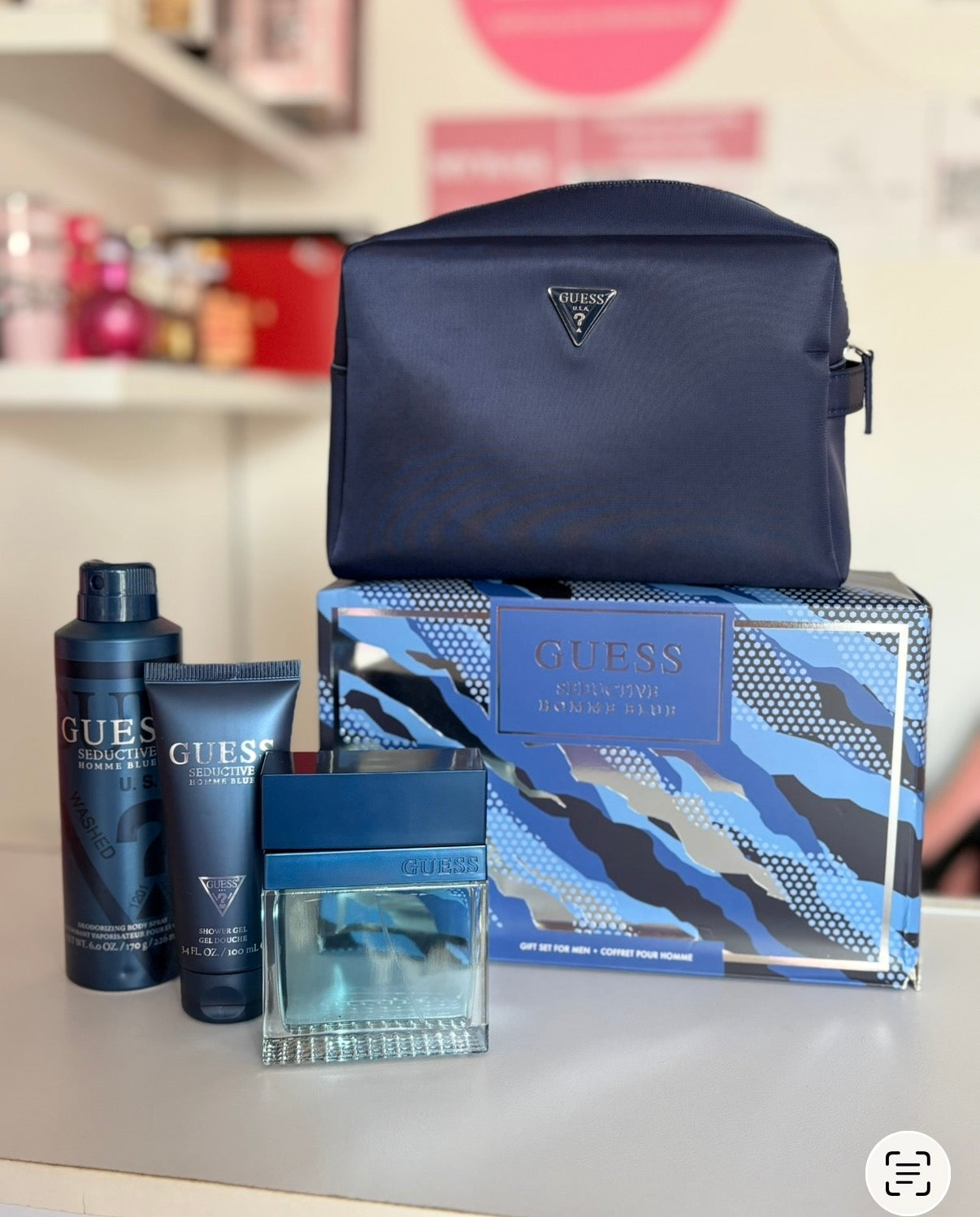 Set Perfume Caballero Seductive Homme Blue Guess