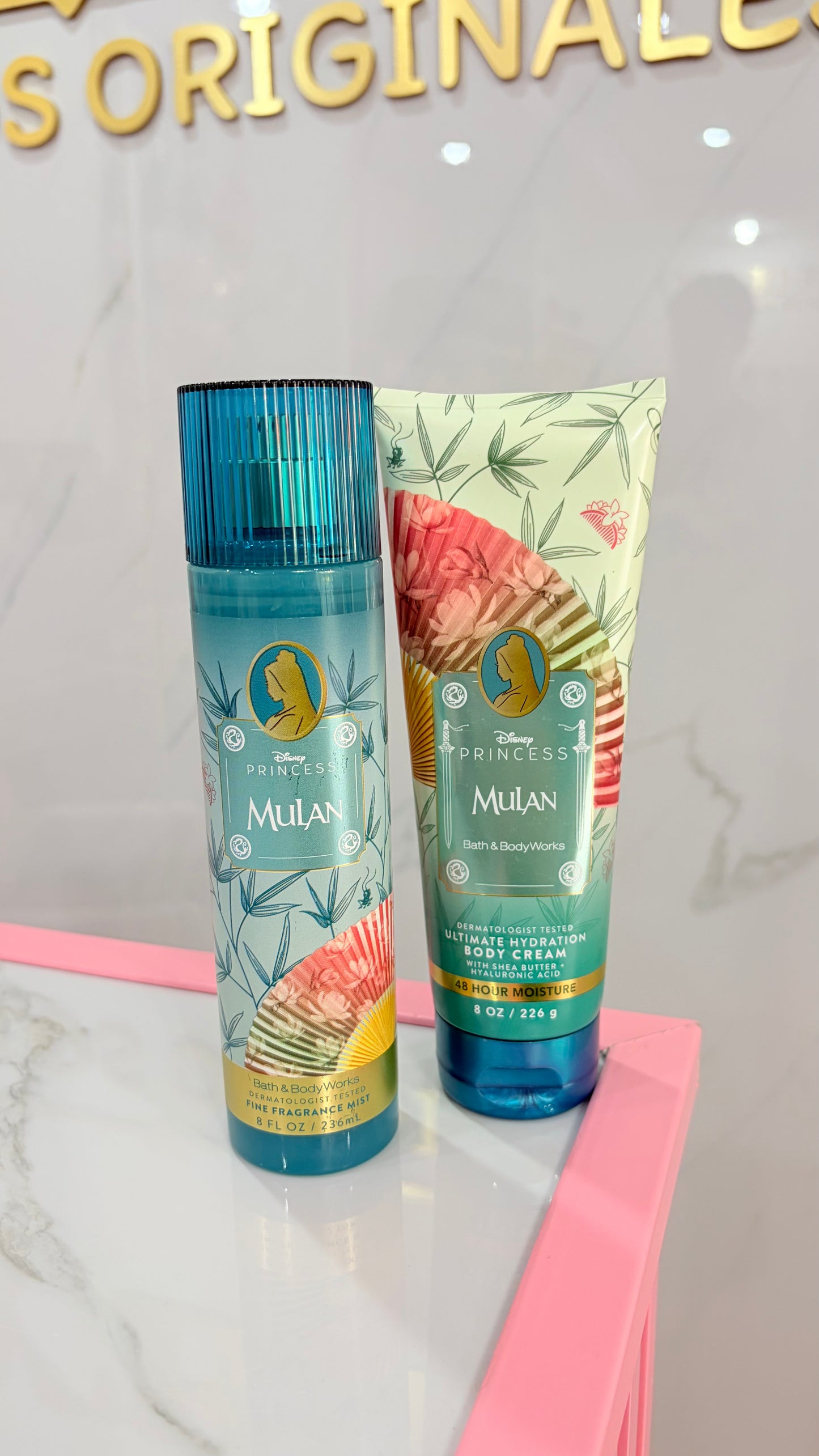 Dúo Body Mist Y Crema Mulan Princesas B&BW