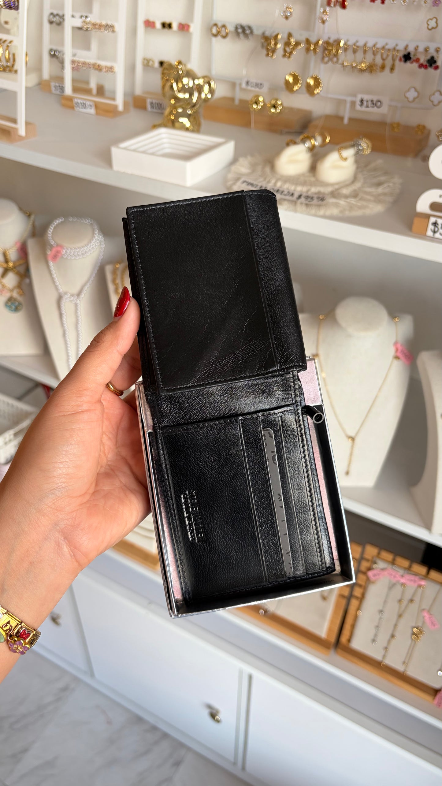 Cartera Caballero Negra Steve Madden