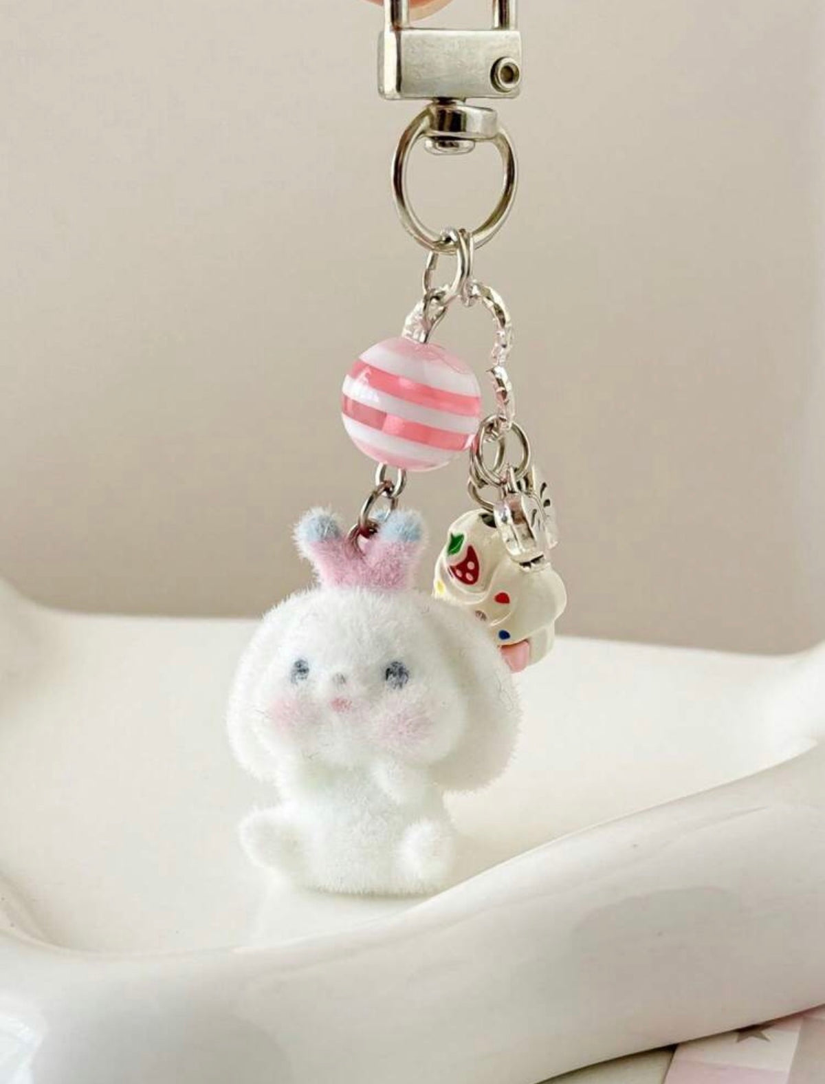 Llavero Perrito Blanco Mini