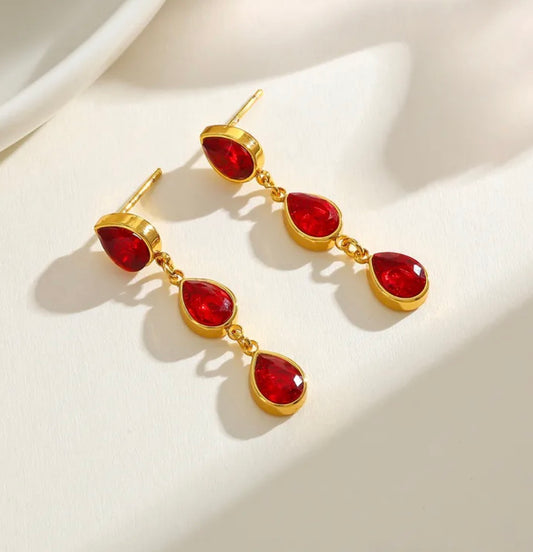 Pendientes Ari Rojos