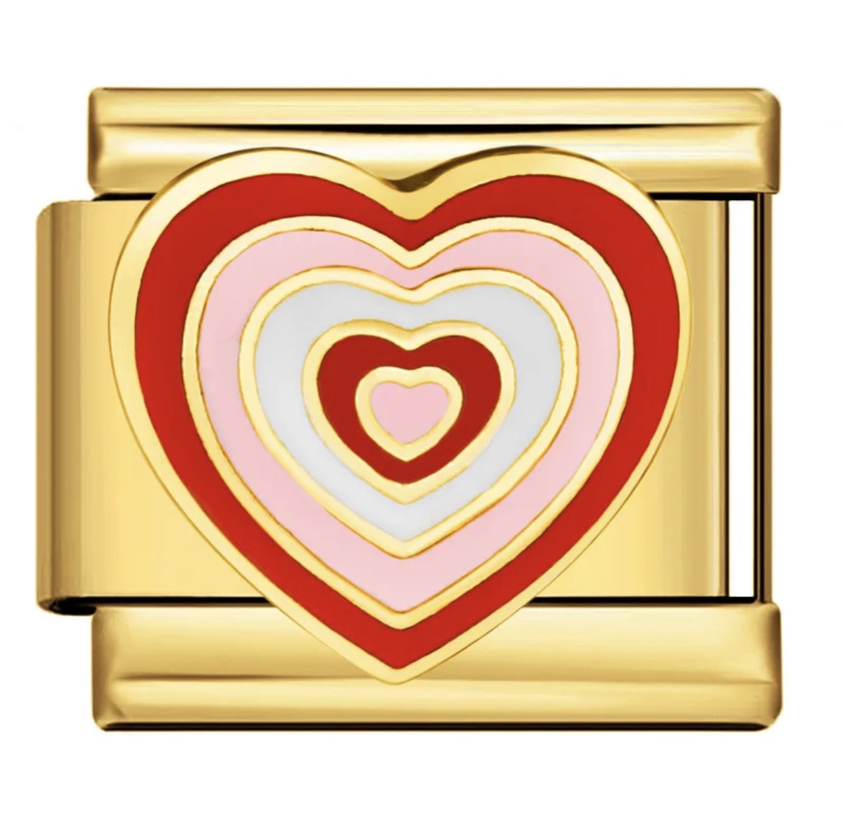 Charm Italiano Corazones Rosas