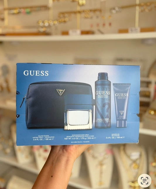 Set Perfume Caballero Seductive Homme Blue Guess