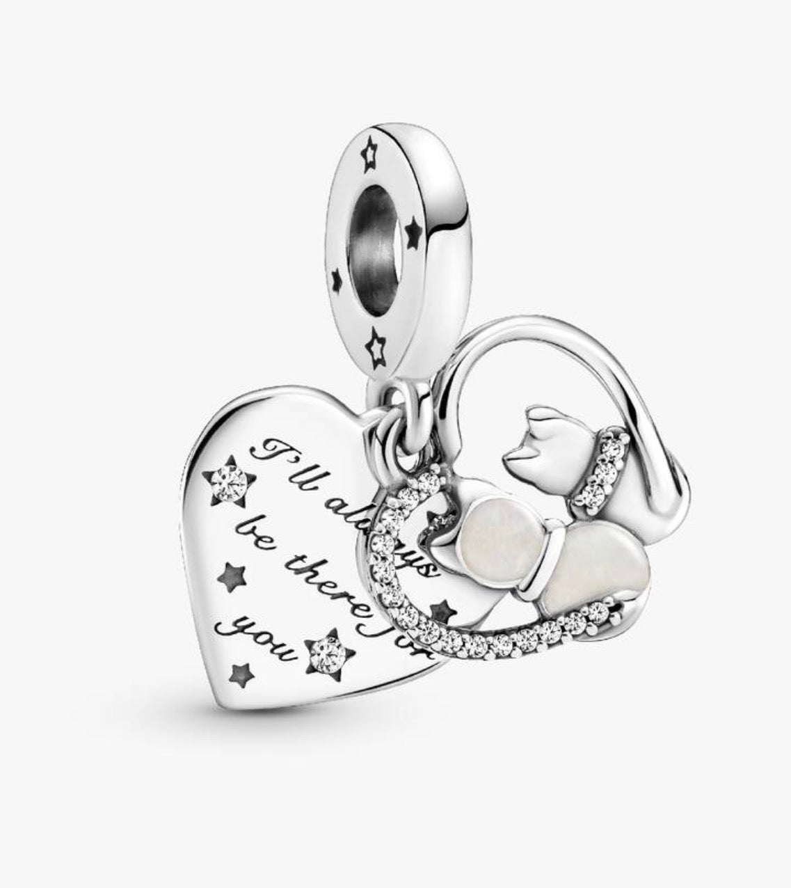 Charm Chapado Gatitos Corazón